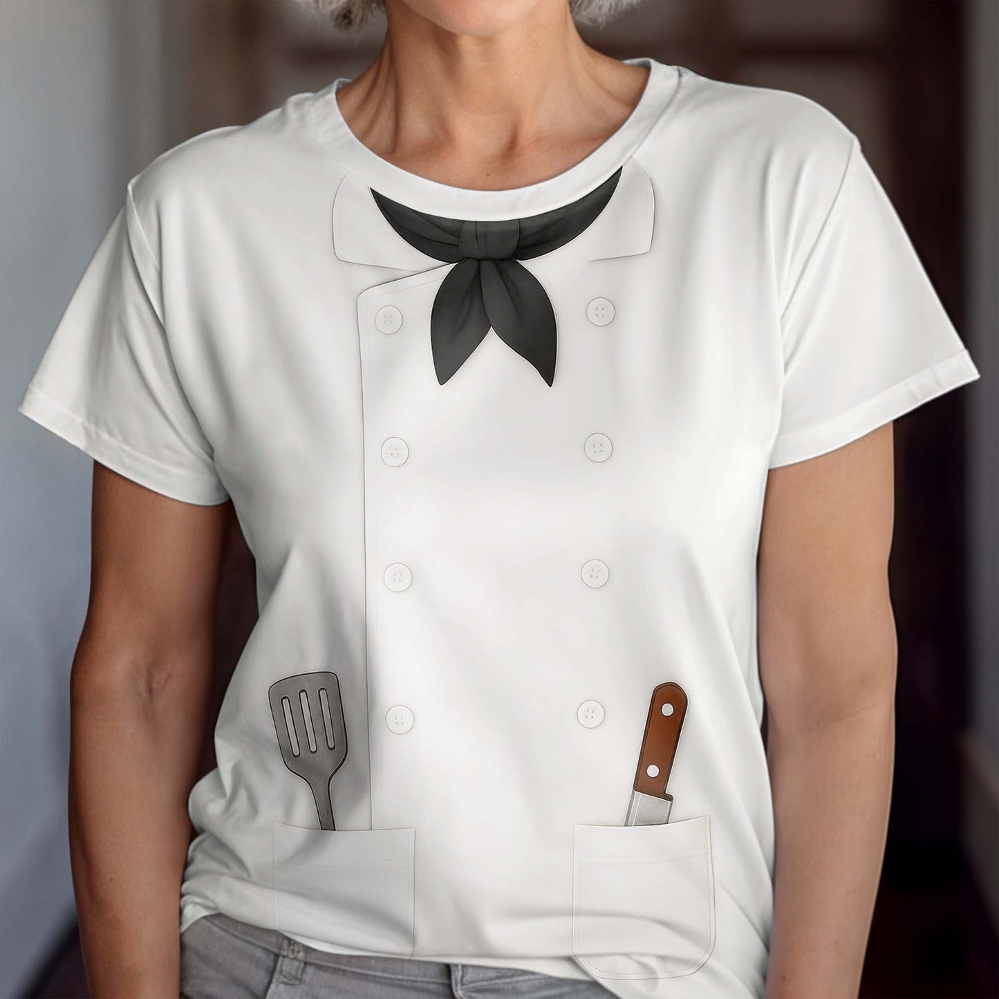 Bring Style To Your Cooking With Chef's Uniform, Spatula, Kitchen Knife
