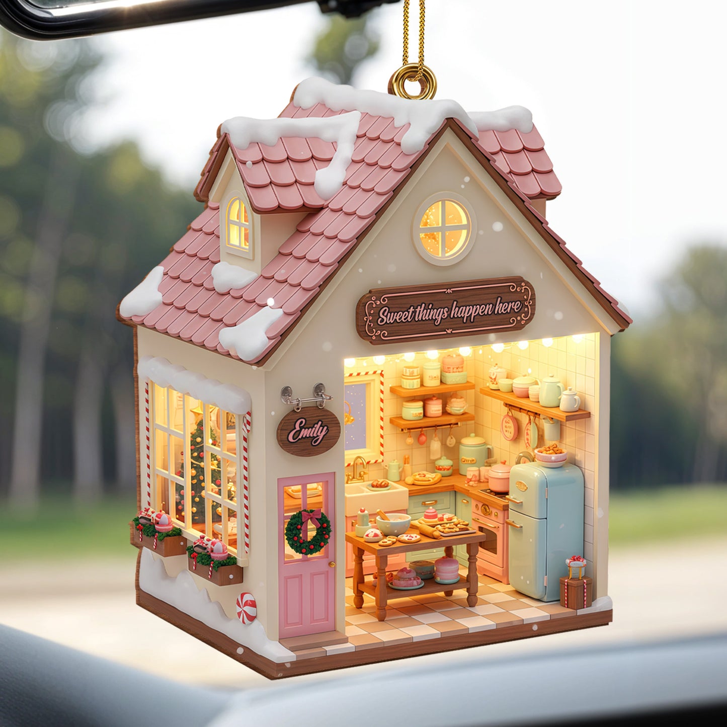 Sweet Things Happen Here, House Ornament