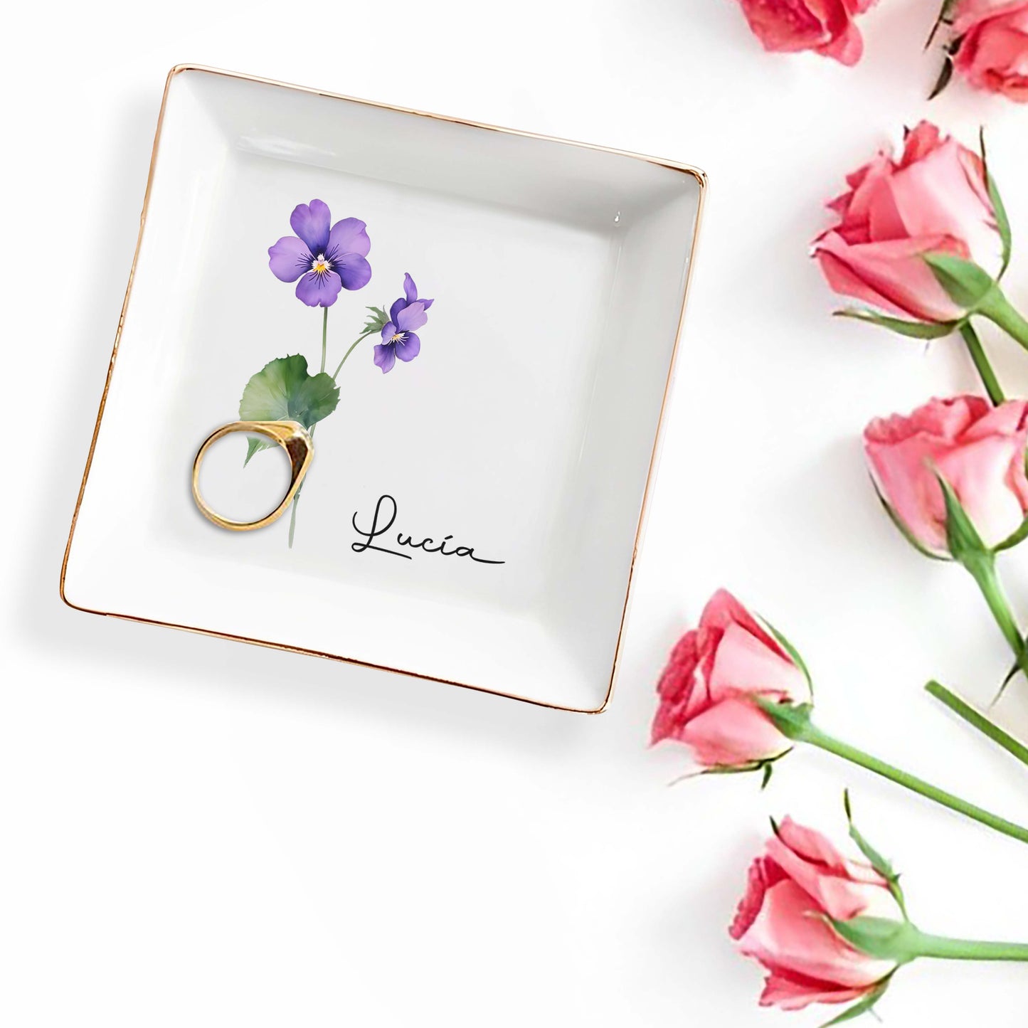 Blossom With Joy - Coupelle à bijoux personnalisée - CP001_SCRD