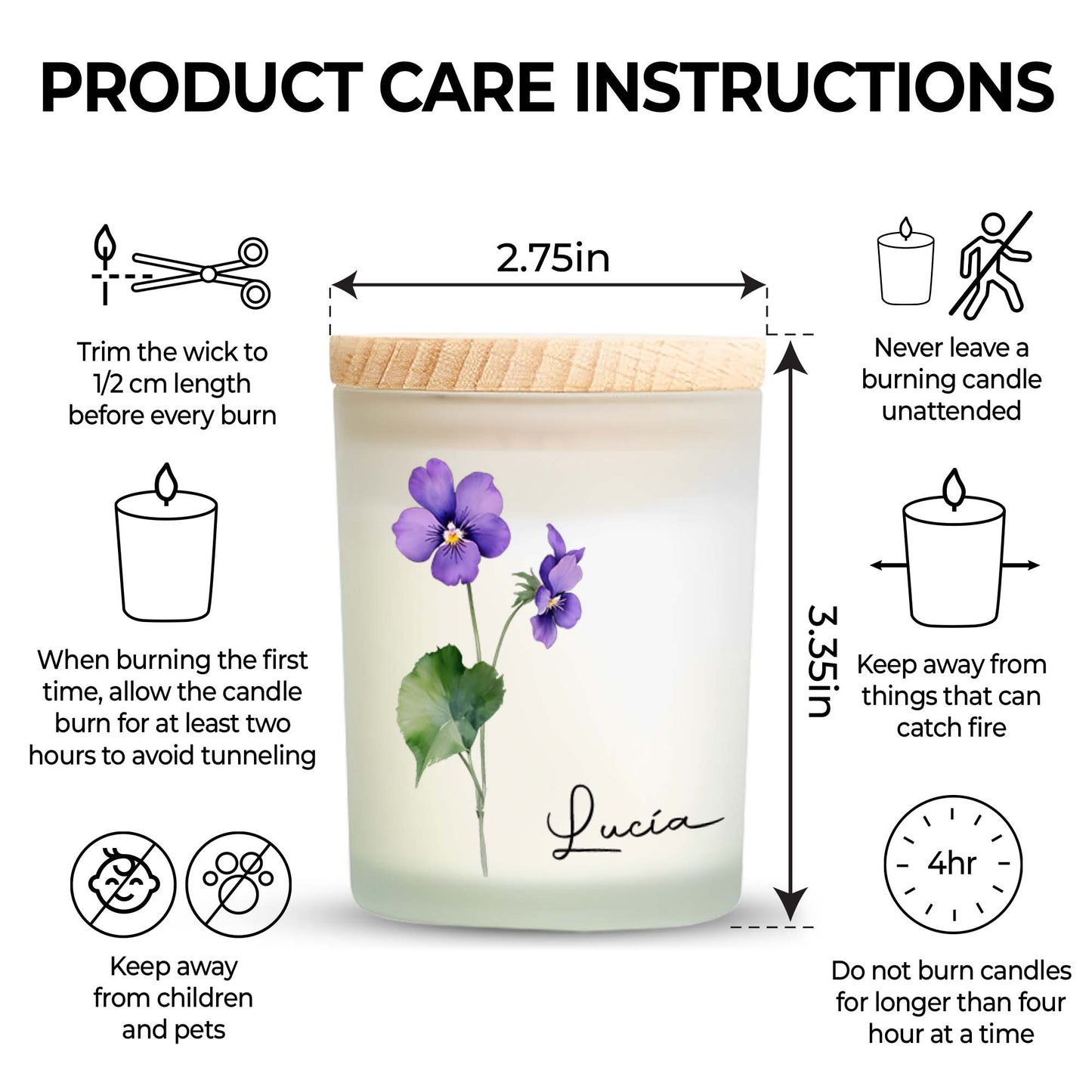 Spring Essence Floral Themed Candle
