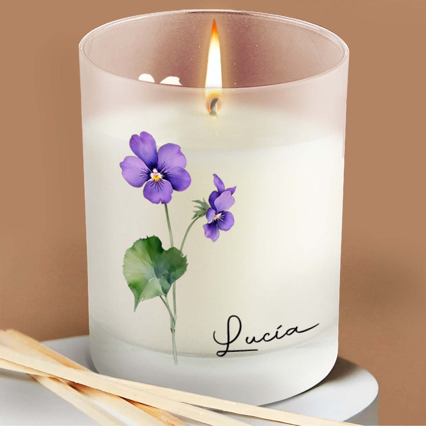 Spring Essence Floral Themed Candle