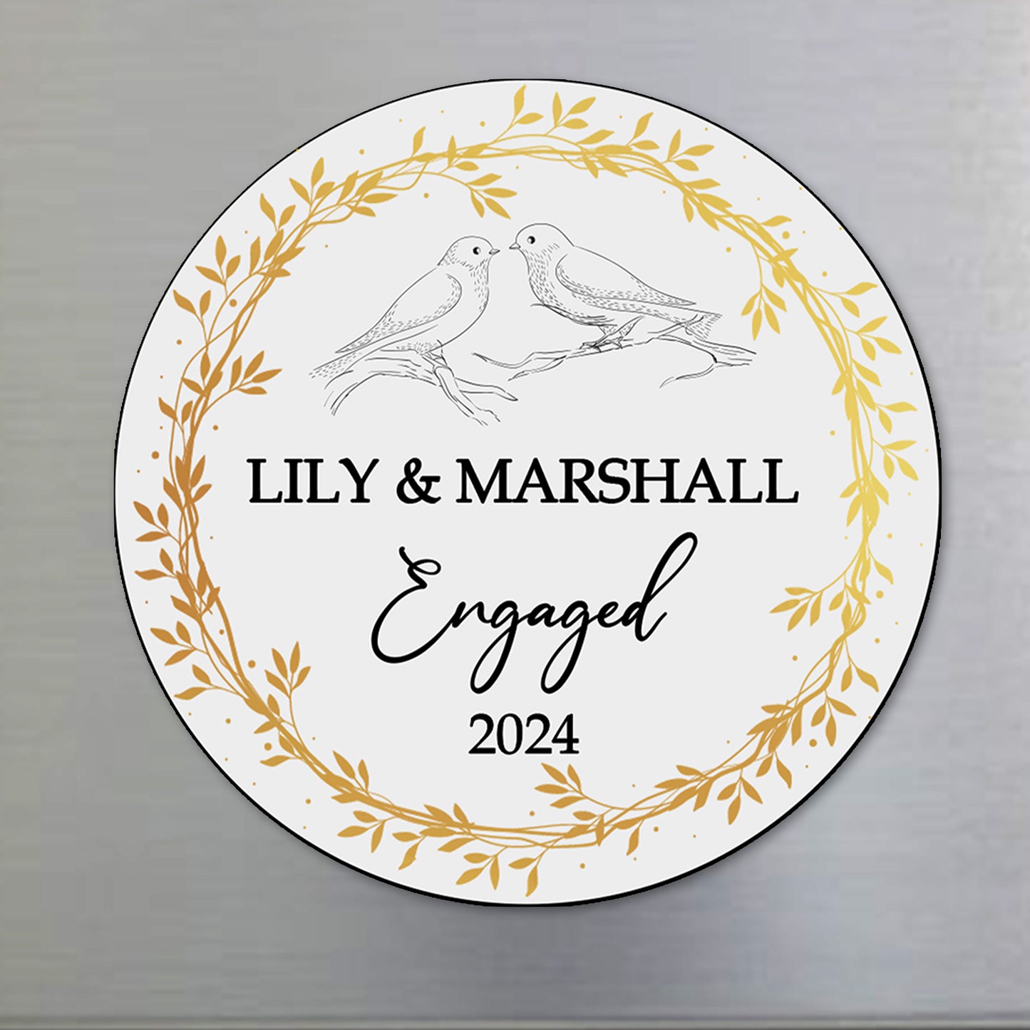 Celebrating Love And Commitment Engagement Magnet