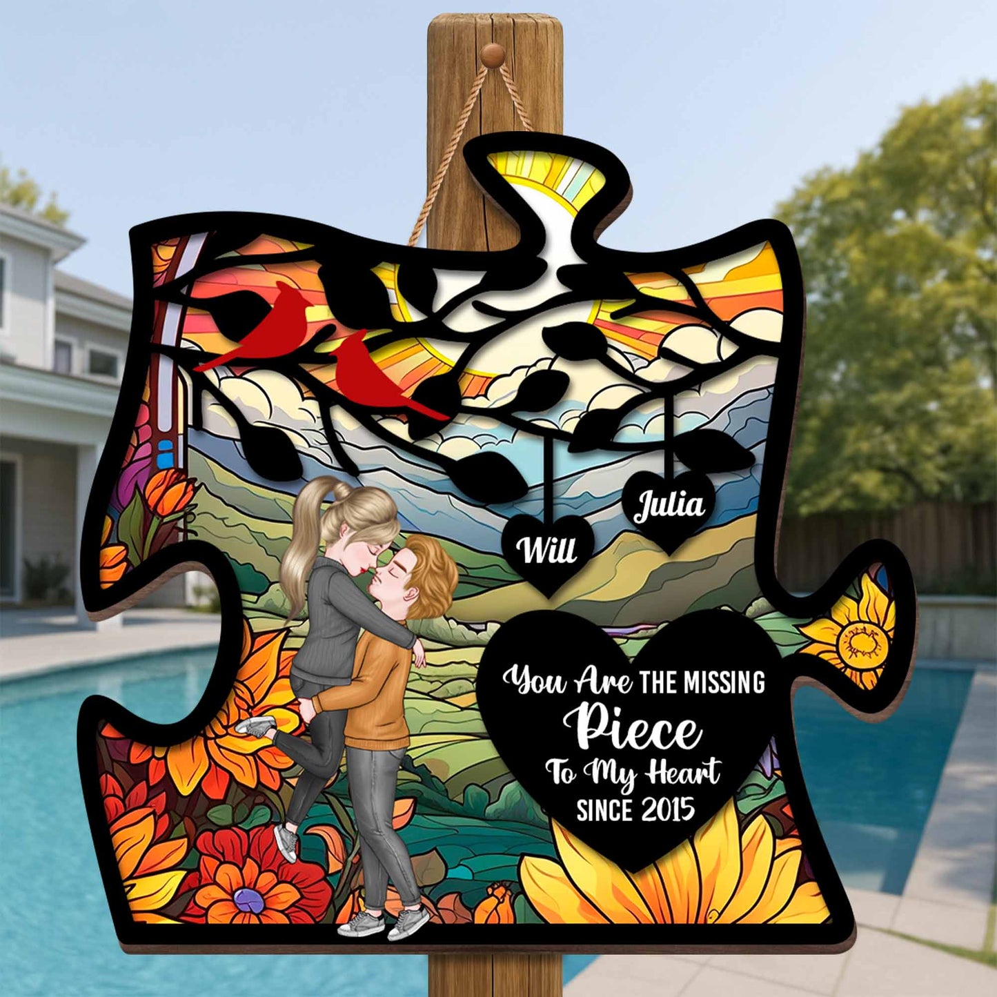 You Are The Missing Piece With Couple And Flowers