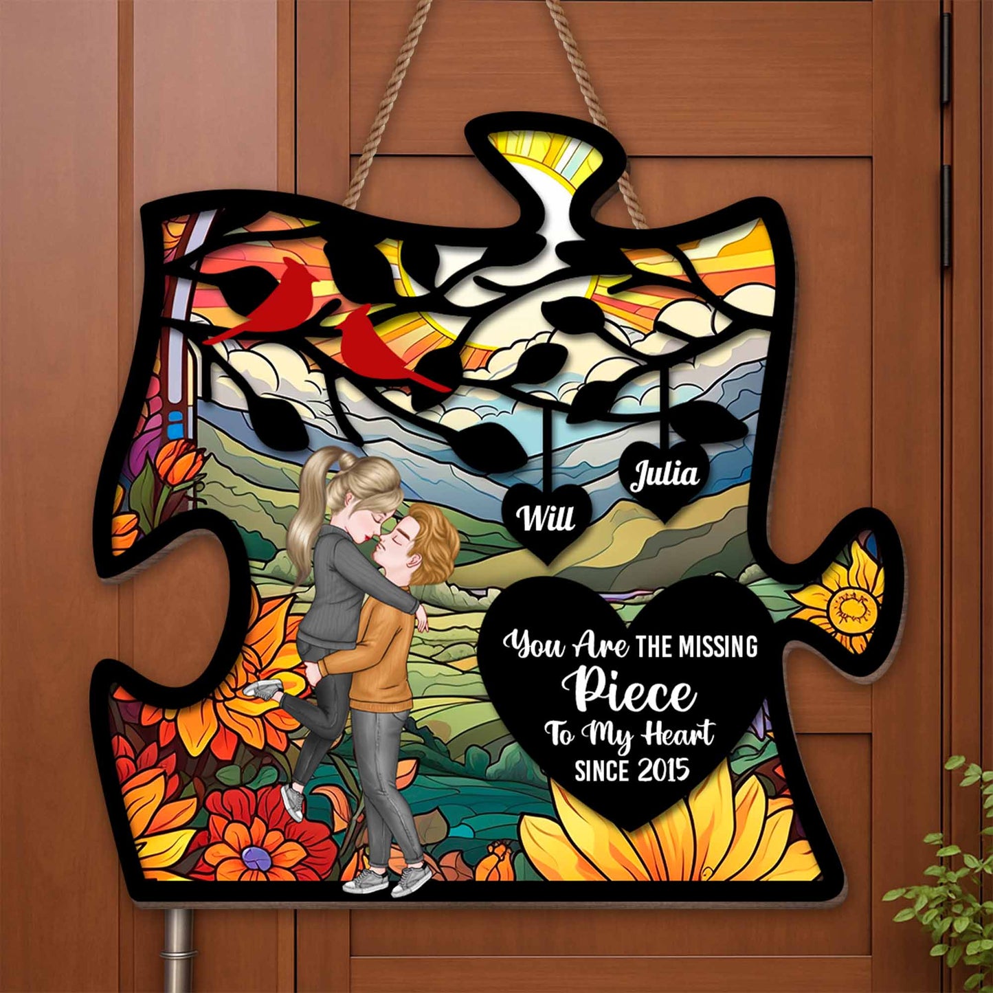 You Are The Missing Piece With Couple And Flowers