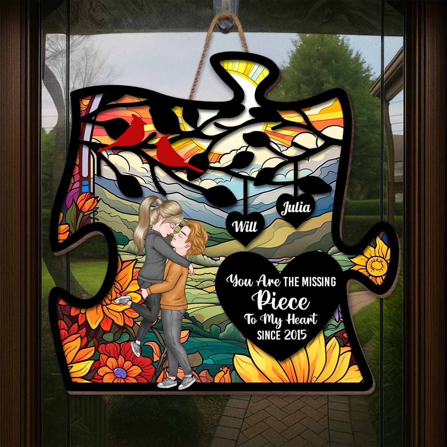 You Are The Missing Piece With Couple And Flowers