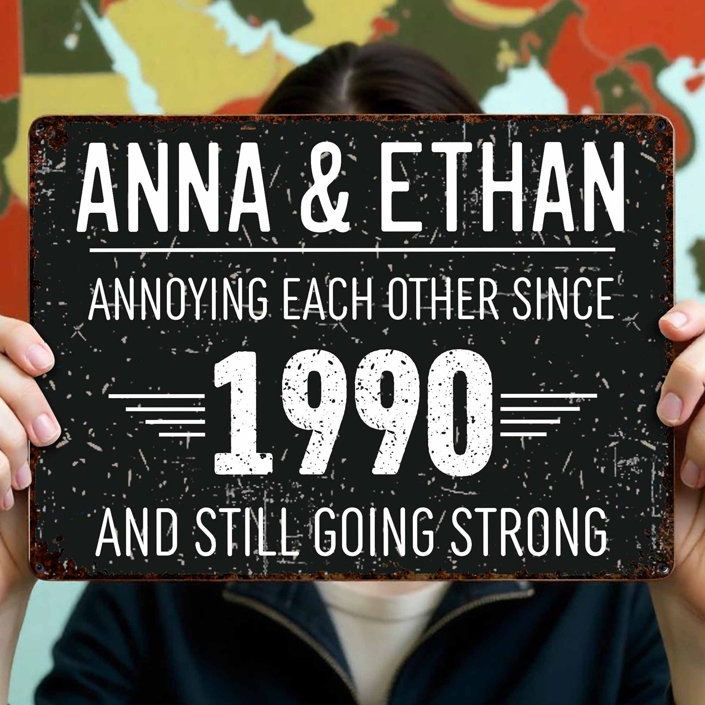 Annoying Each Other and Still Going Strong - Personalized Metal Sign - CPL063_MSIGN