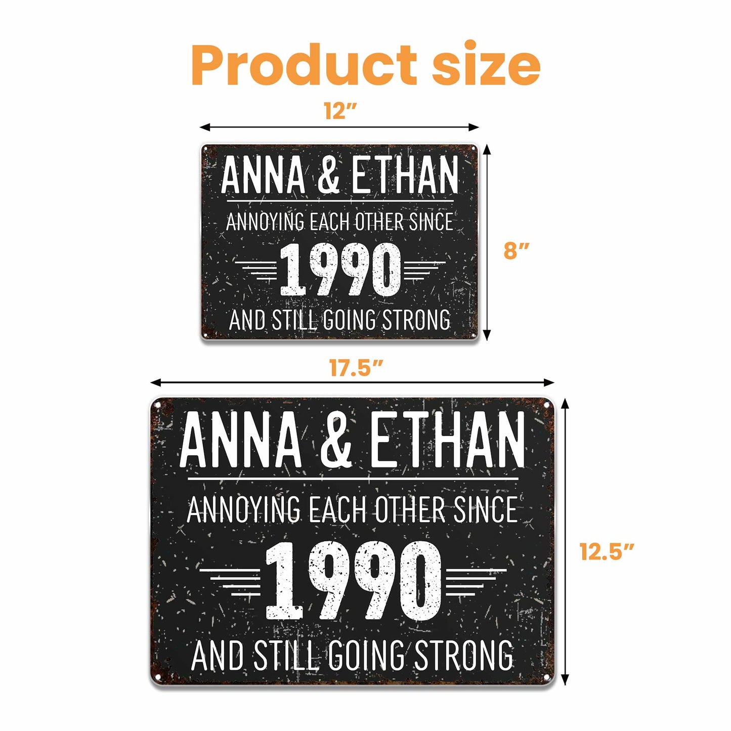 Annoying Each Other and Still Going Strong - Personalized Metal Sign - CPL063_MSIGN
