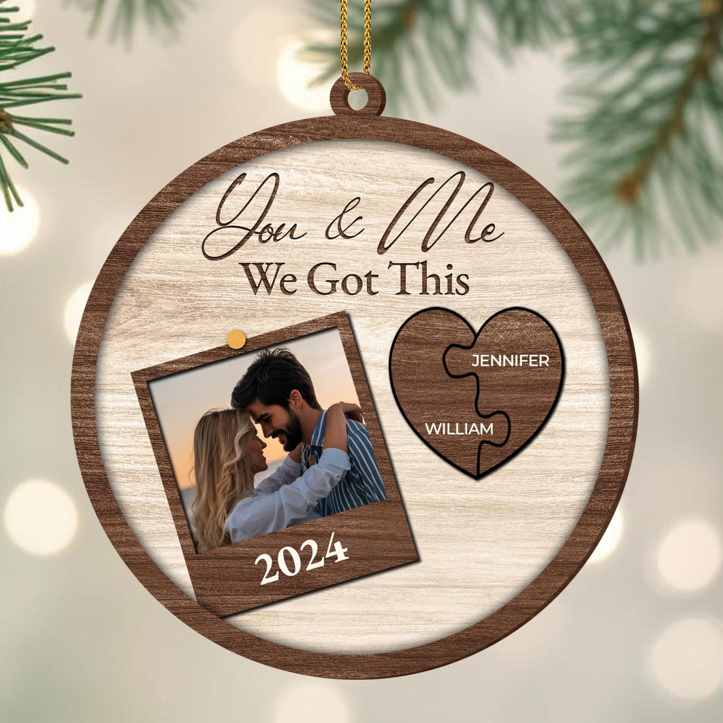 You & Me, We Got This Heart Photo Frame
