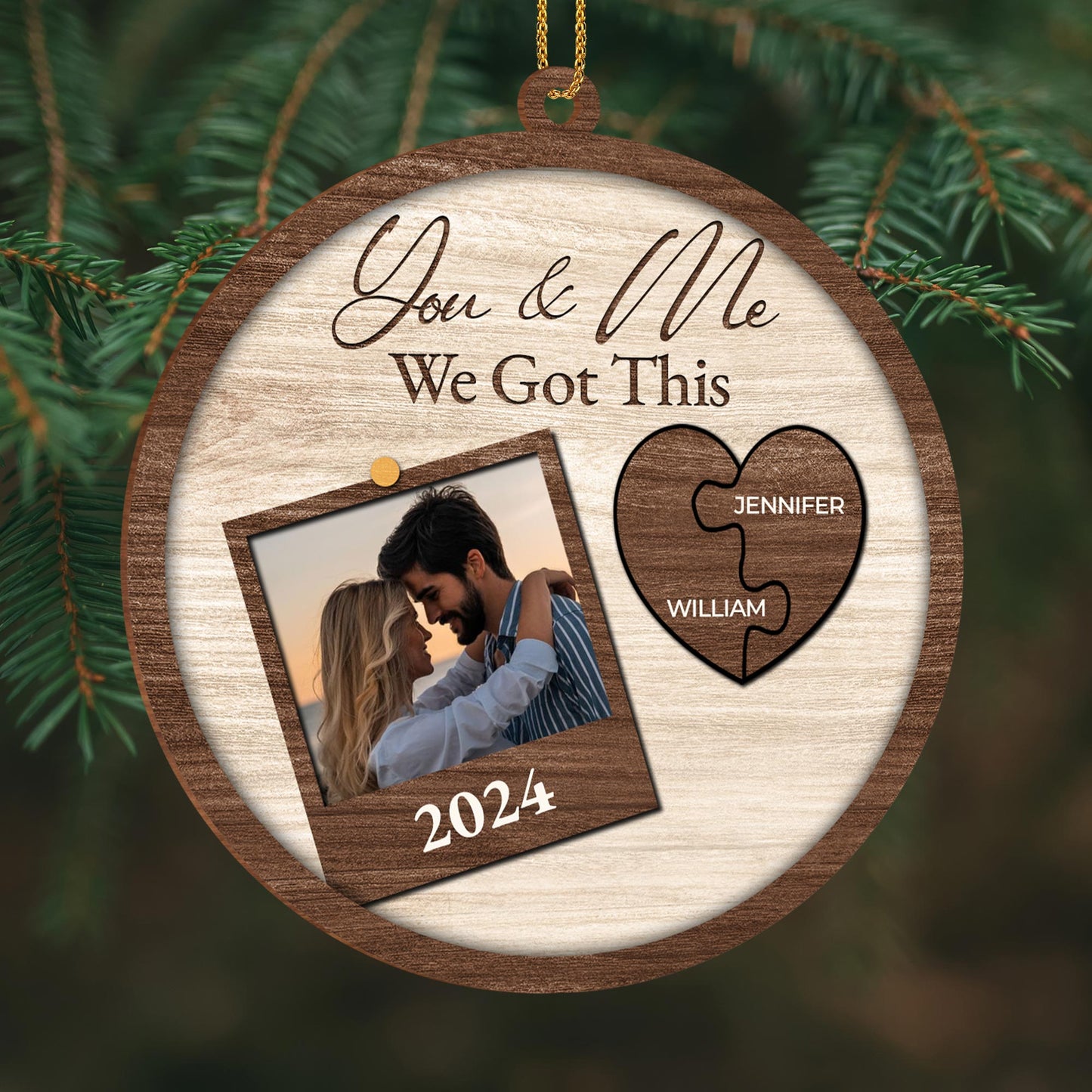 You & Me, We Got This Heart Photo Frame