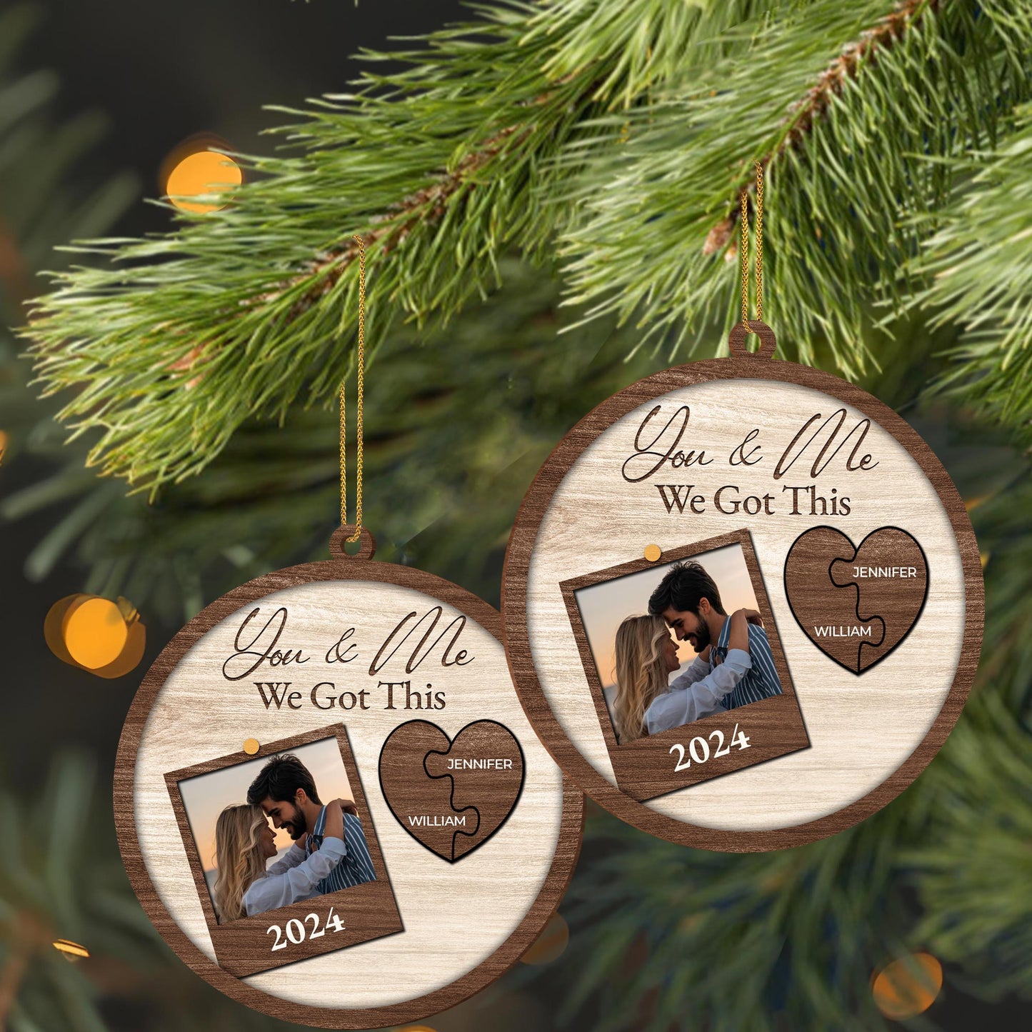 You & Me, We Got This Heart Photo Frame