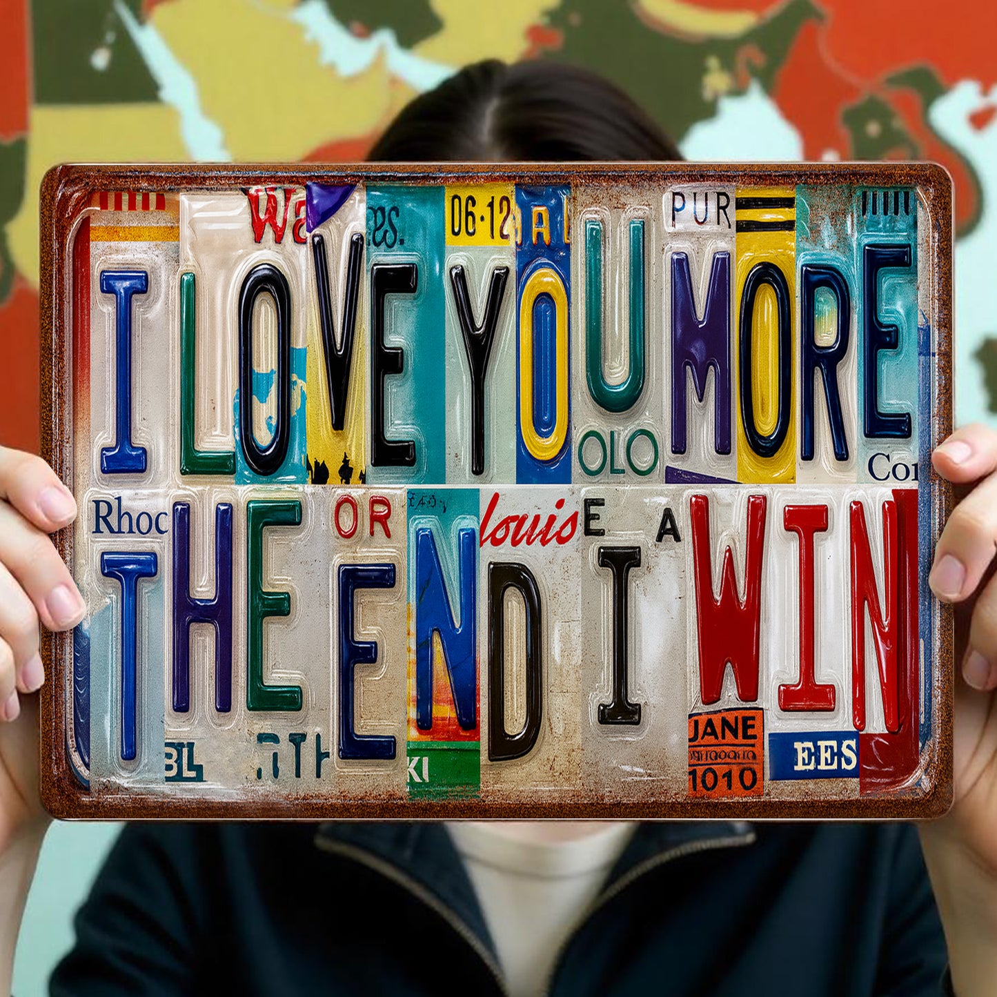 I Love You More The End I Win License Plates Design - Personalized Metal Sign - CPL069_MSIGN