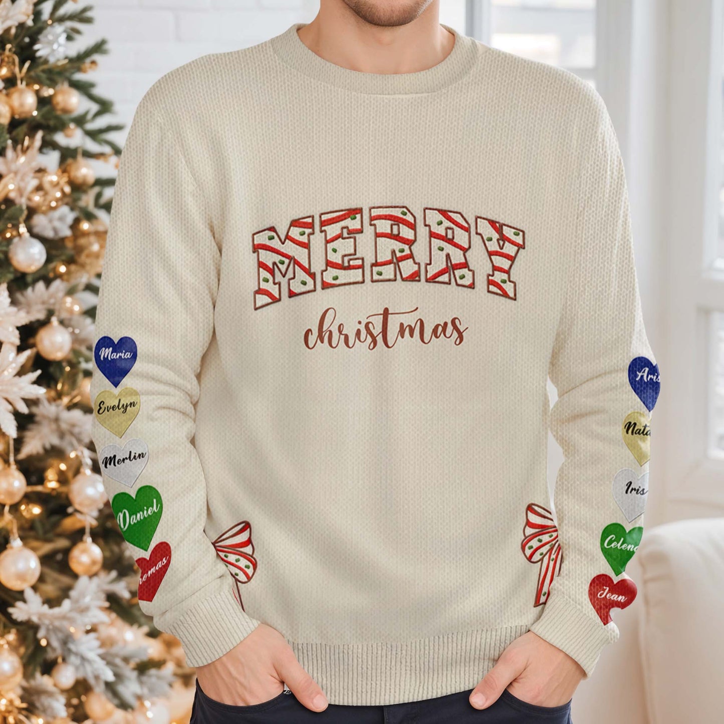 Merry Christmas Festive Ornaments Sweatshirt