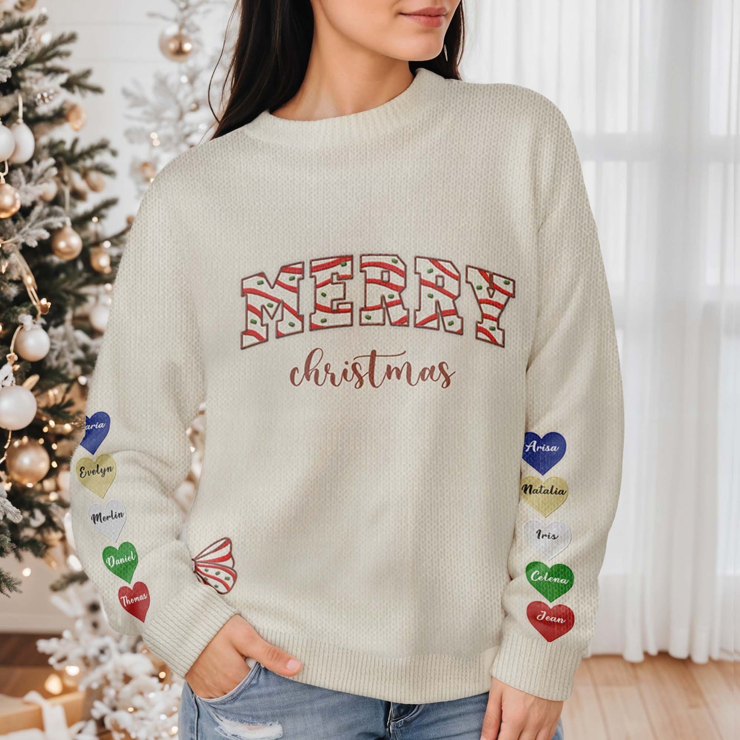Merry Christmas Festive Ornaments Sweatshirt