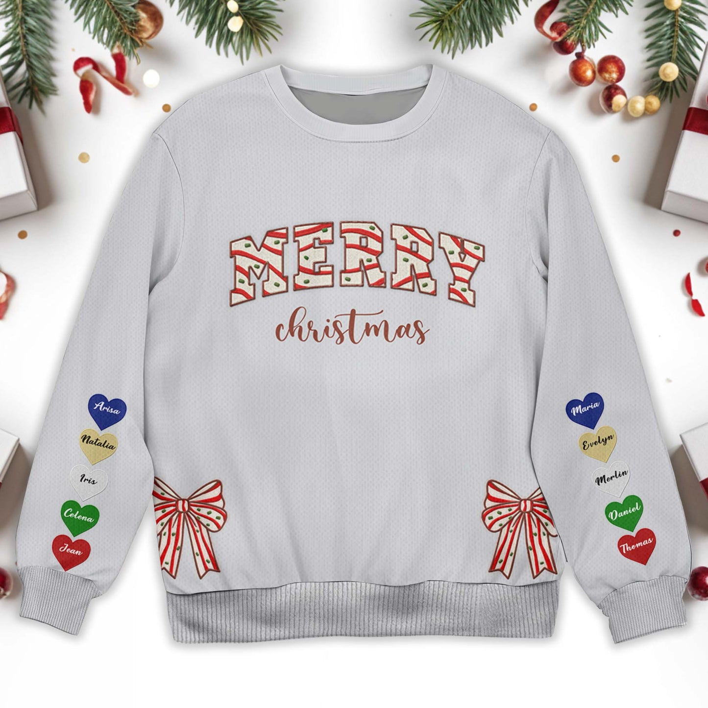 Merry Christmas Festive Ornaments Sweatshirt