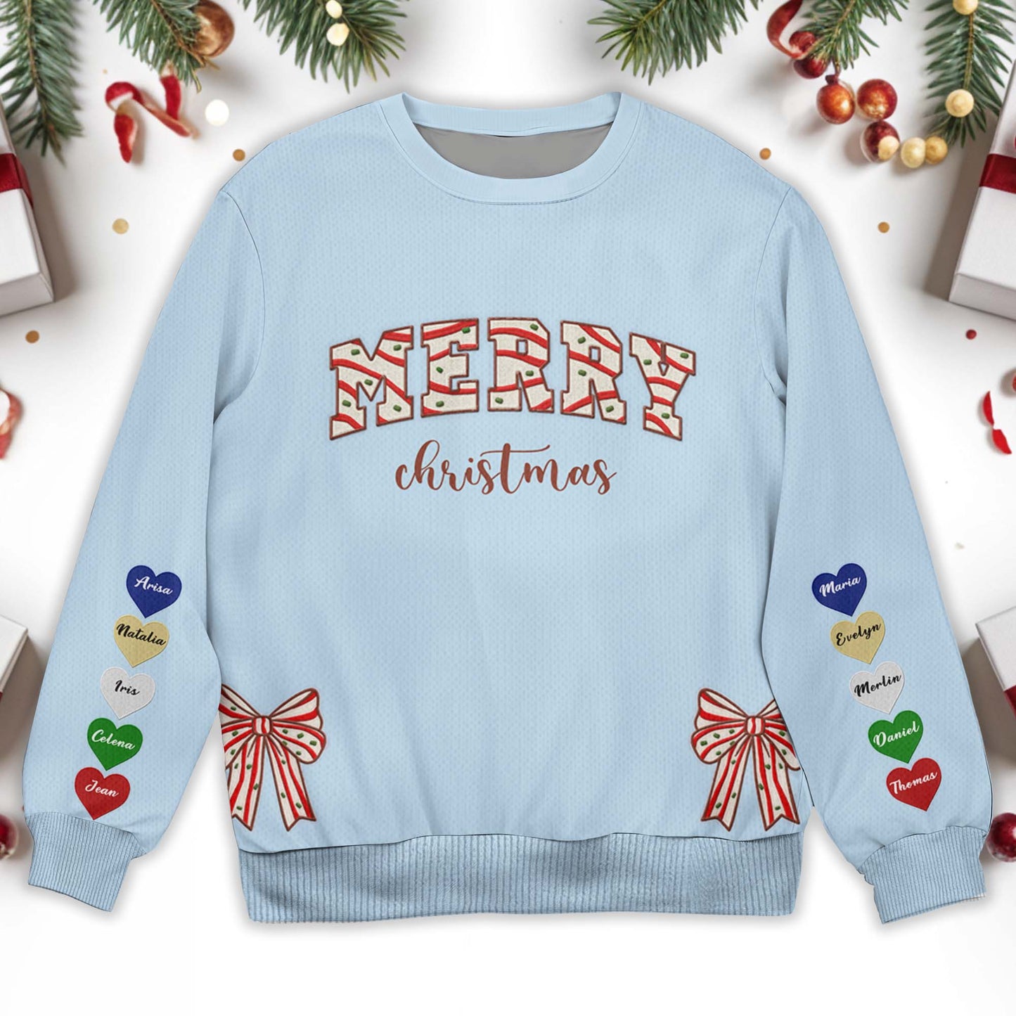 Merry Christmas Festive Ornaments Sweatshirt