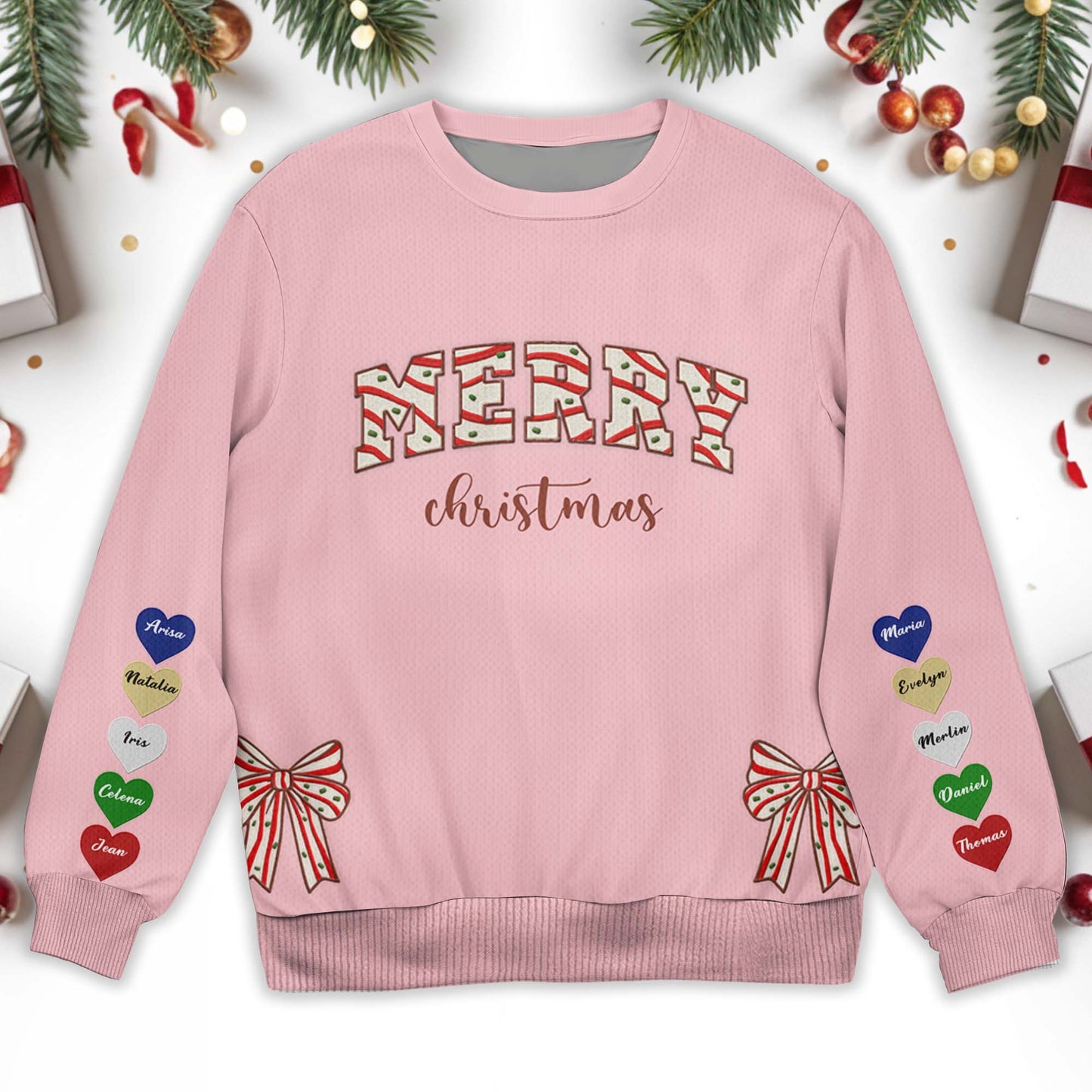 Merry Christmas Festive Ornaments Sweatshirt