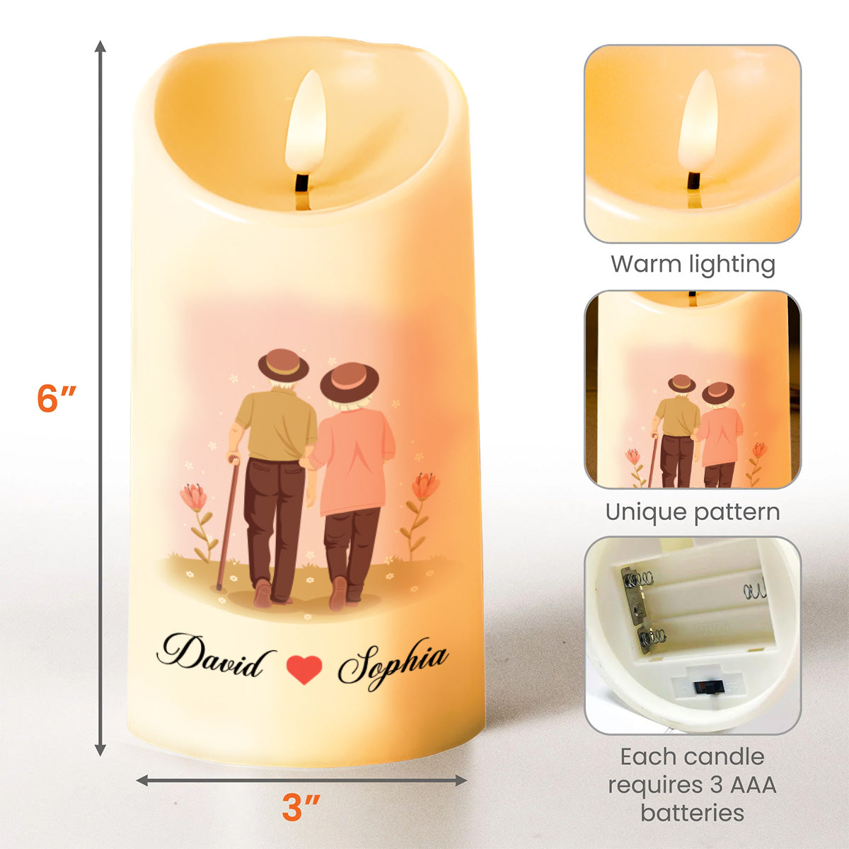 Romantic Queen Forever Message Candle For Wife