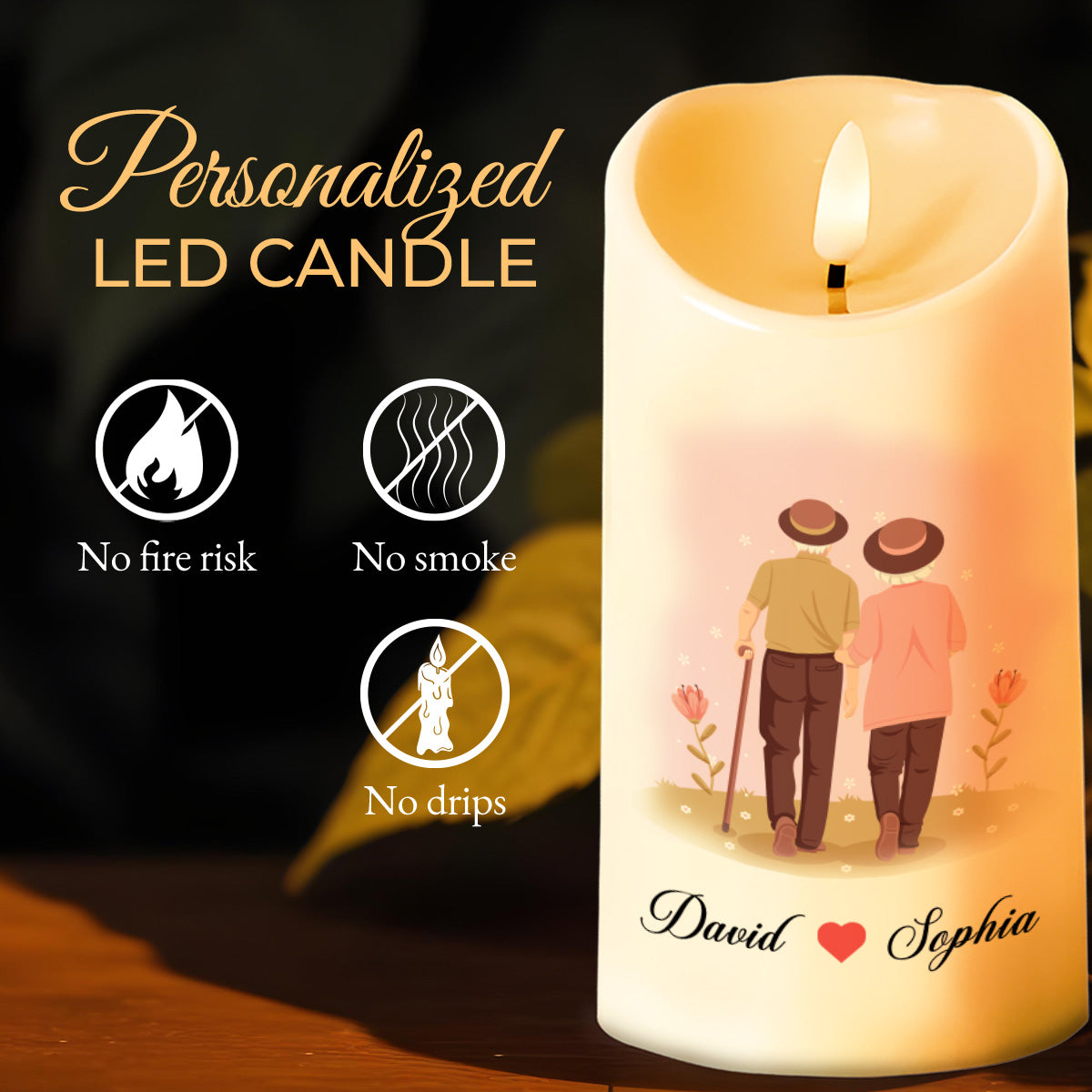 Romantic Queen Forever Message Candle For Wife
