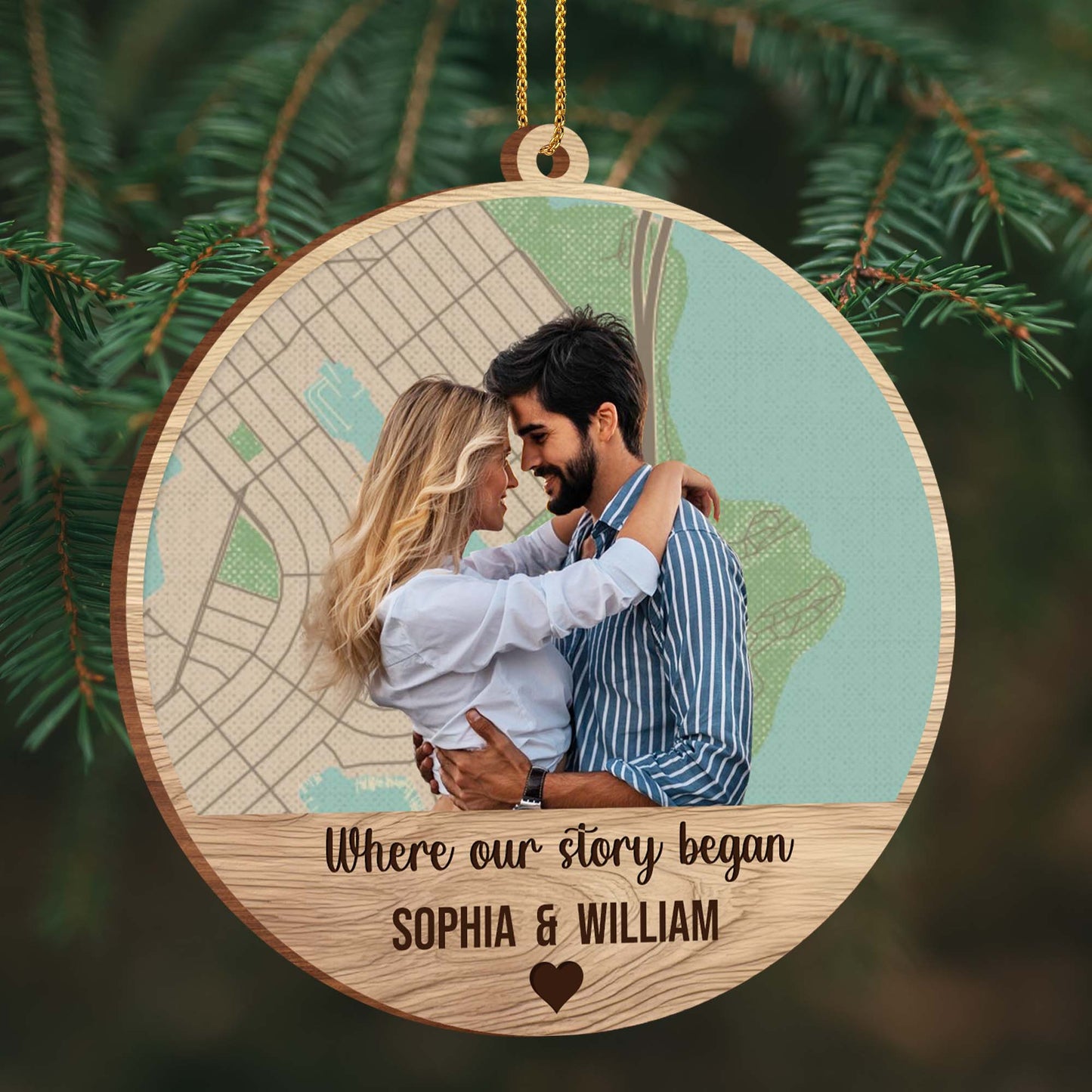 Where Our Story Began With Couple Embracing