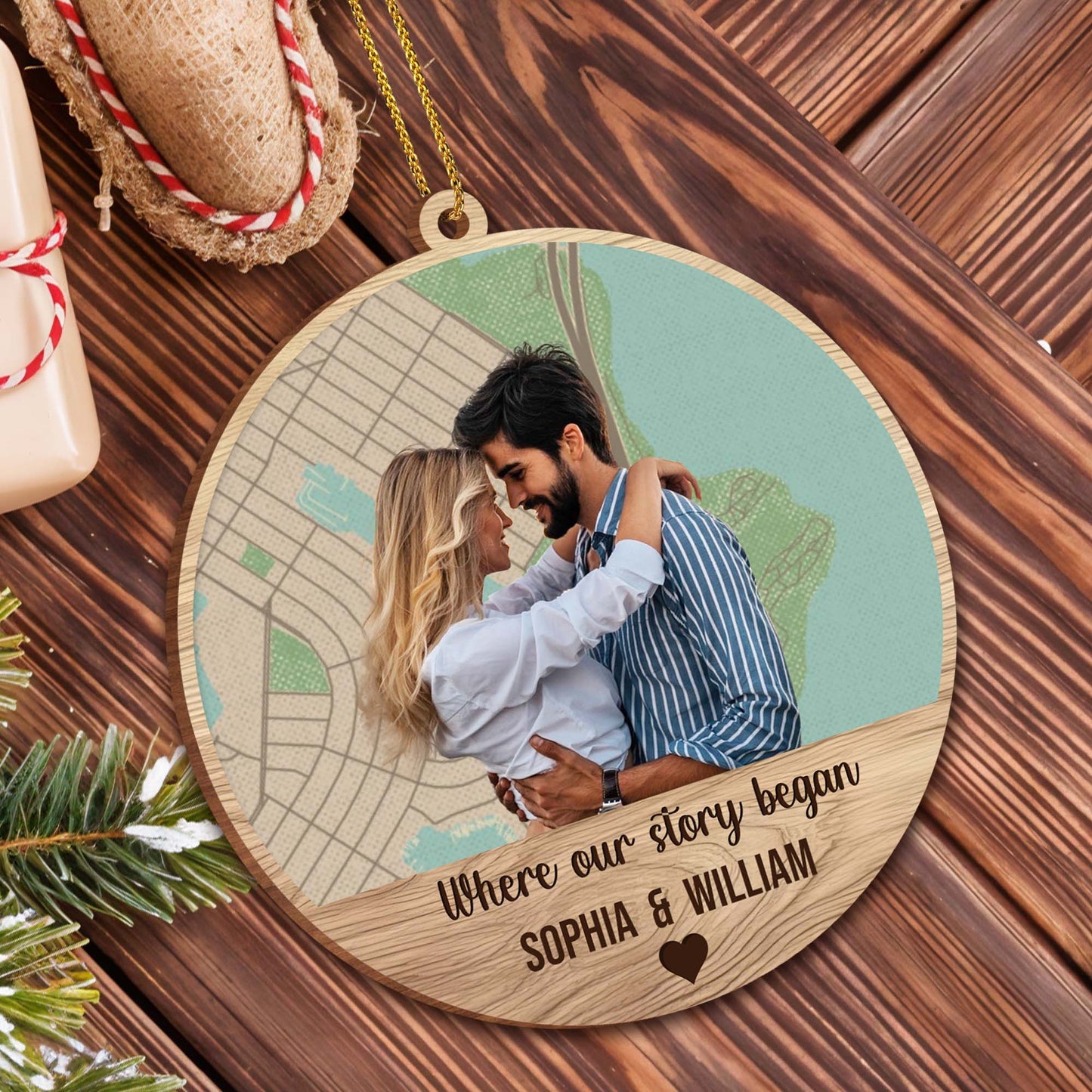 Where Our Story Began With Couple Embracing