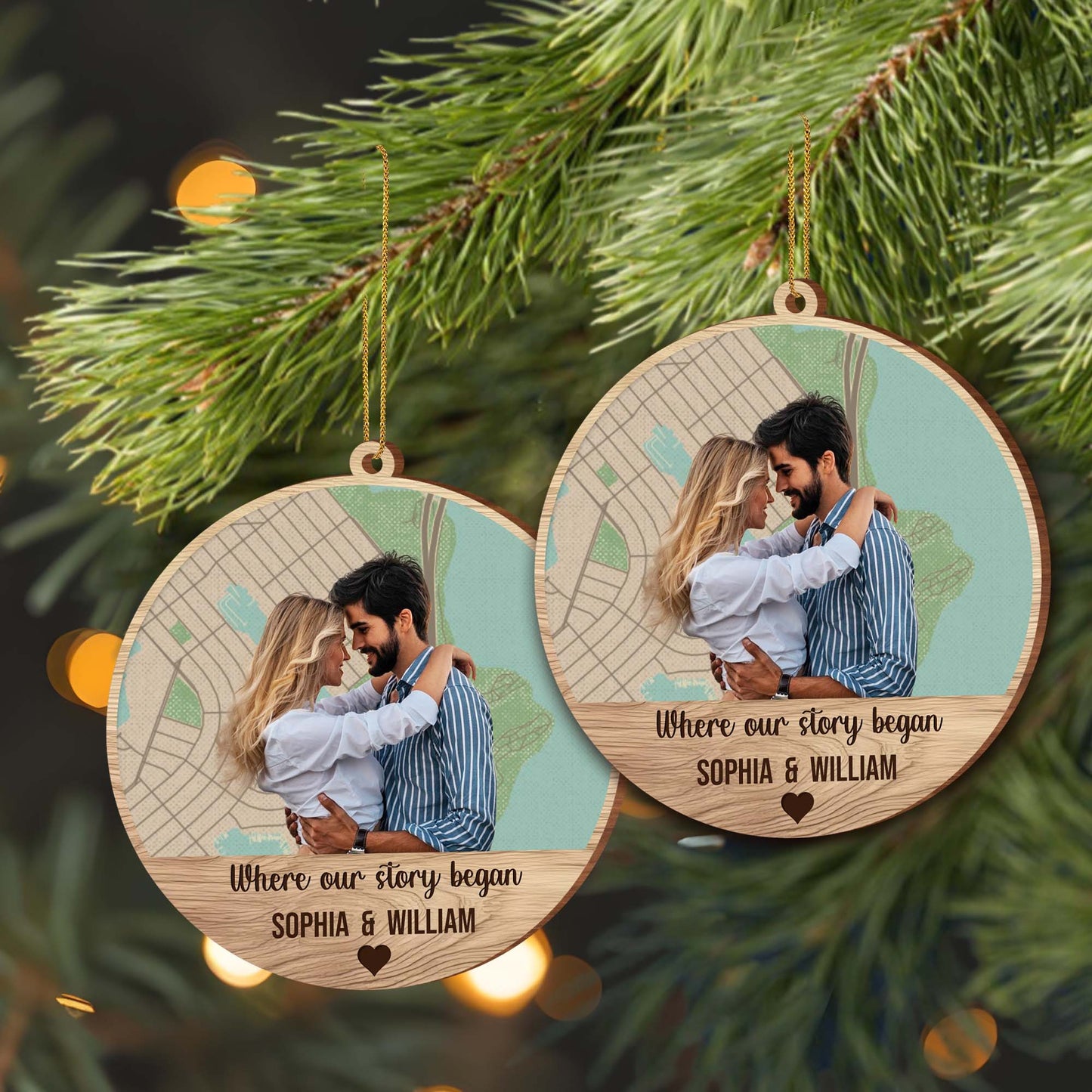 Where Our Story Began With Couple Embracing