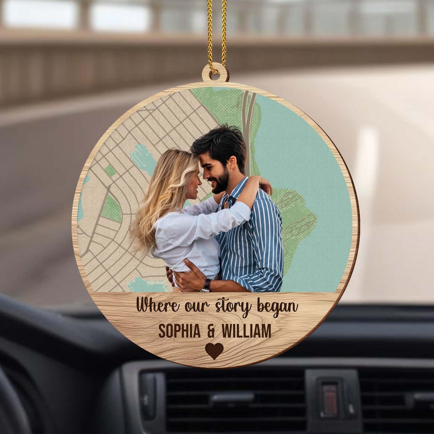 Where Our Story Began With Couple Embracing