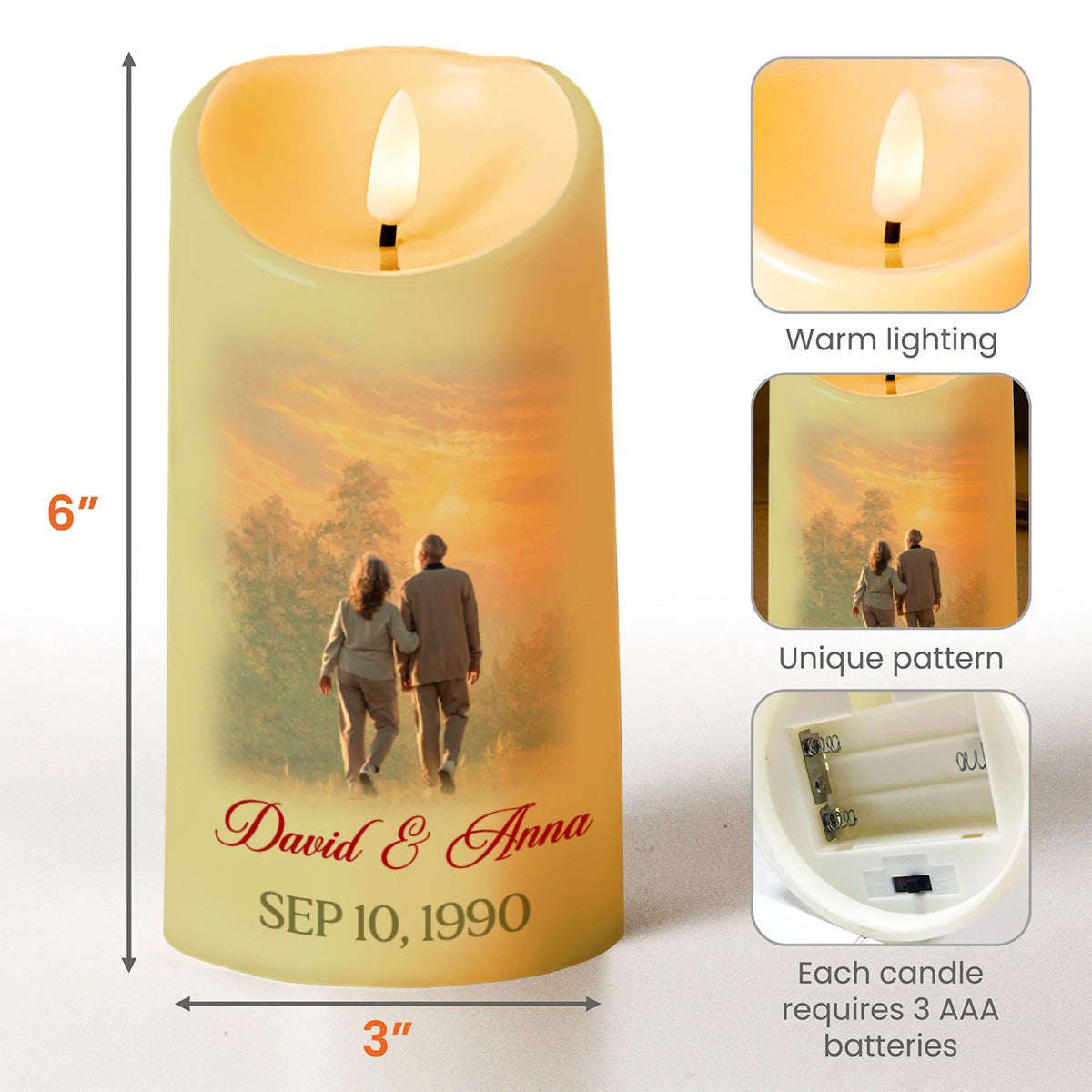 Love You Forever Romantic Message Candle