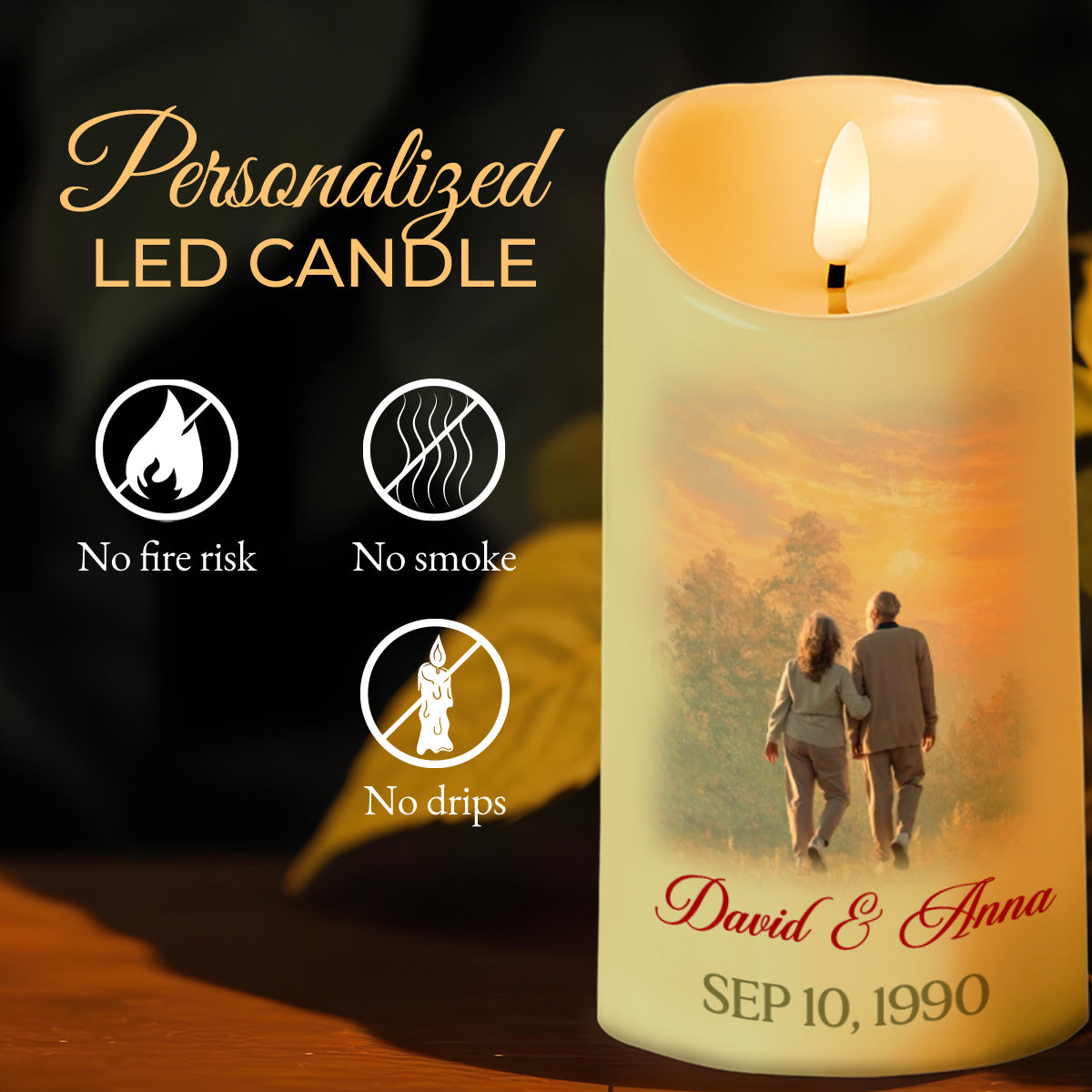 Love You Forever Romantic Message Candle