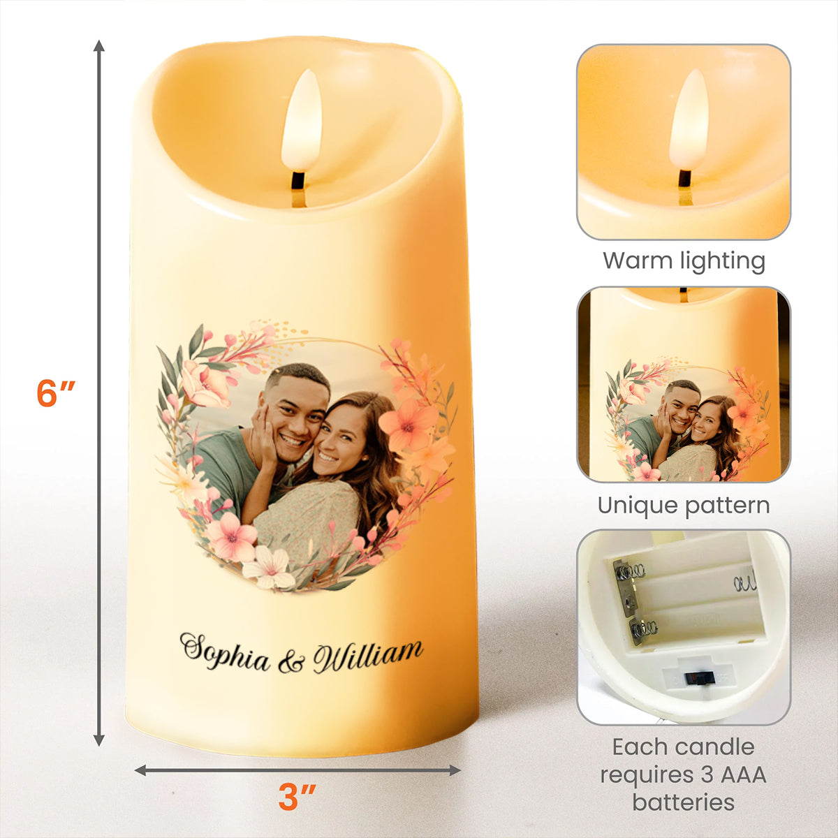 Love Made Us Forever Together Floral Couple Design