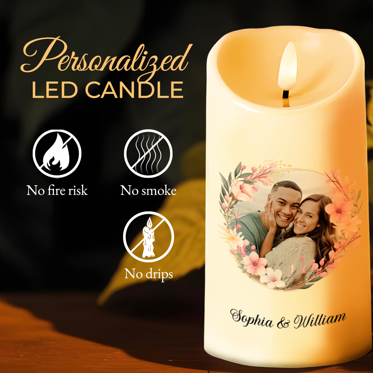 Love Made Us Forever Together Floral Couple Design