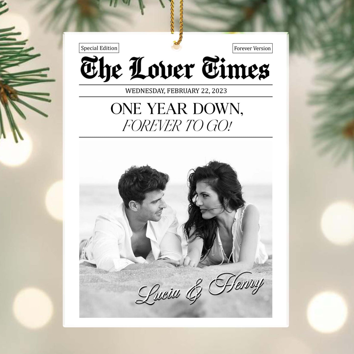 One Year Down Forever To Go Anniversary Gift