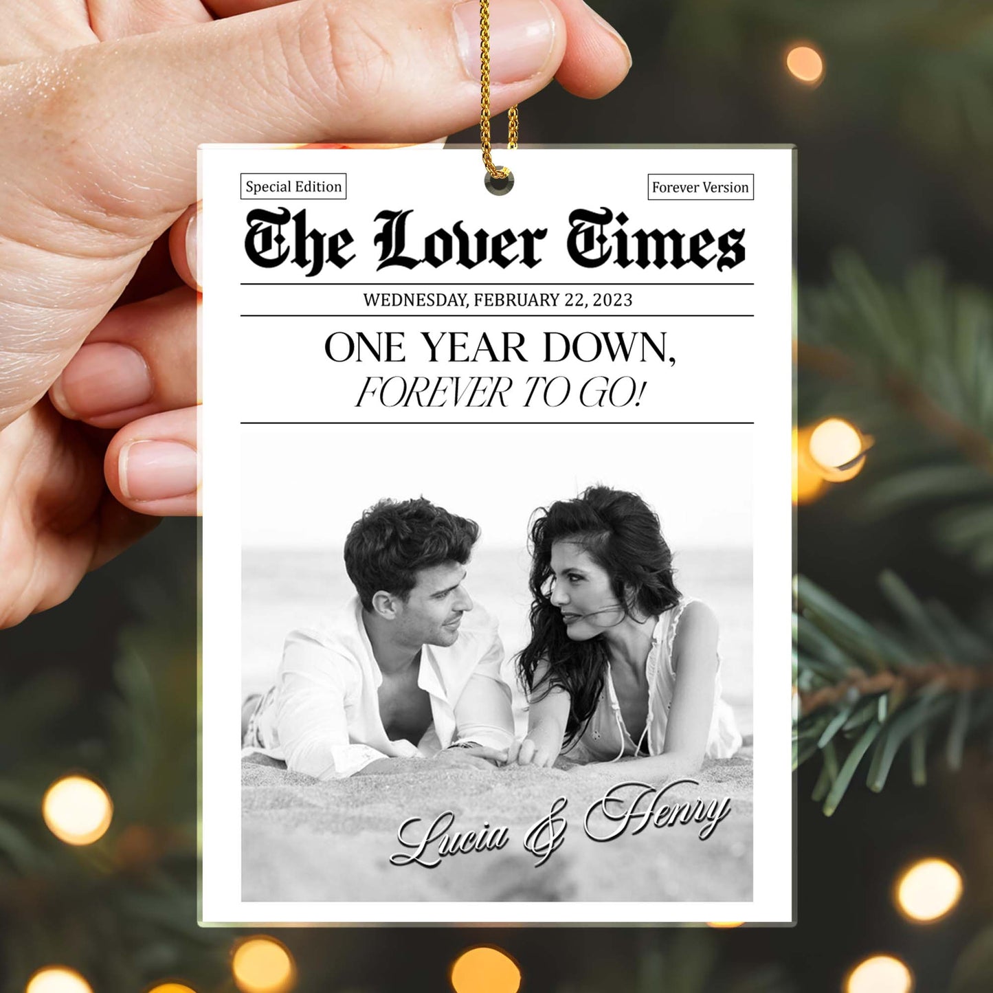 One Year Down Forever To Go Anniversary Gift