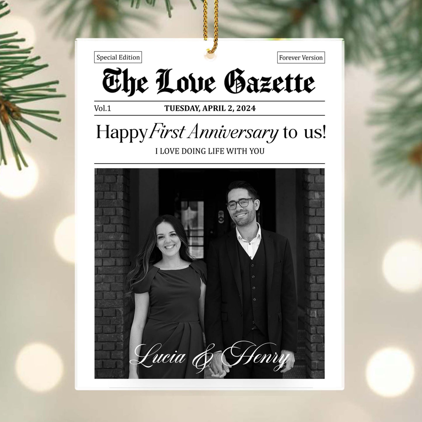 Happy First Anniversary, Love Doing Life With You