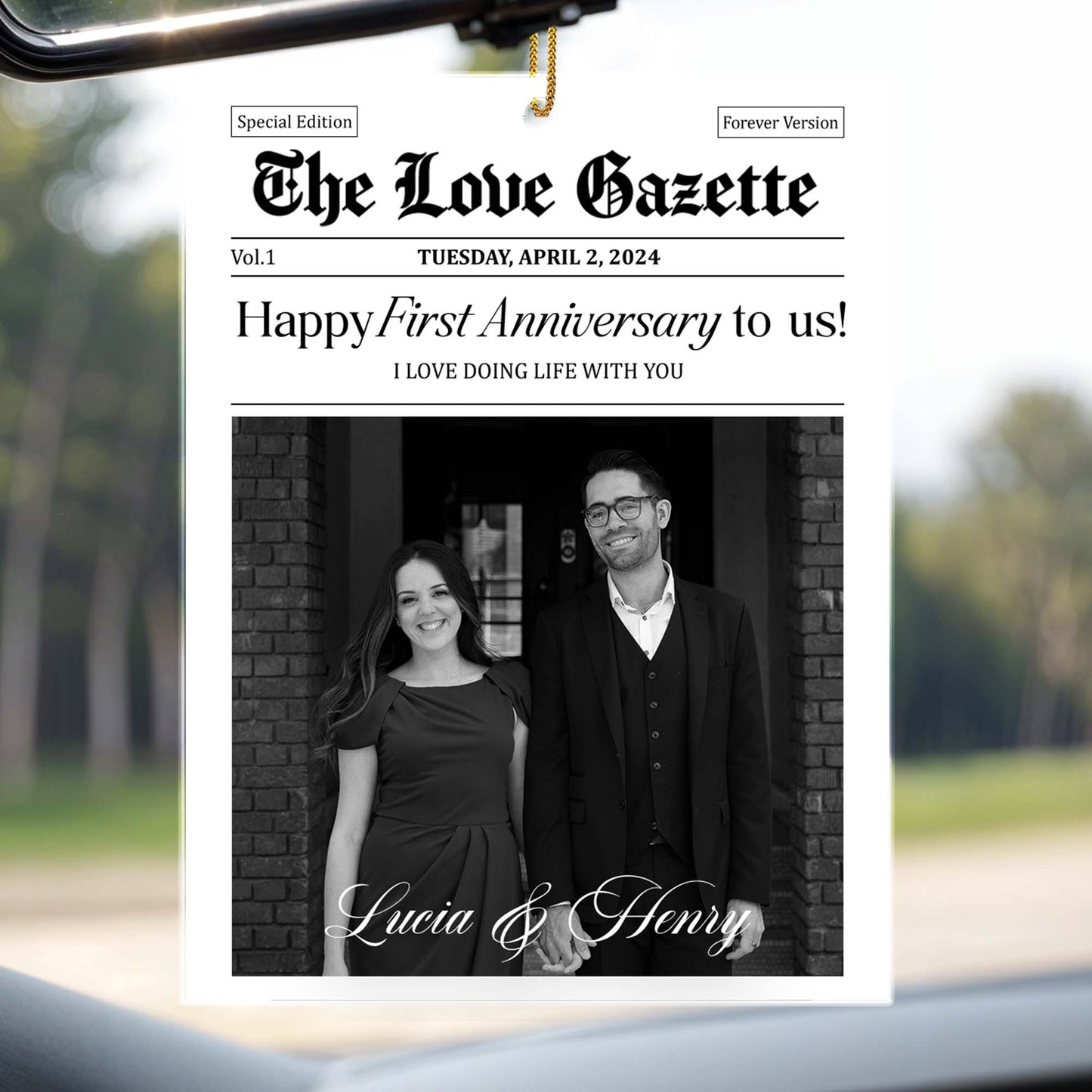Happy First Anniversary, Love Doing Life With You