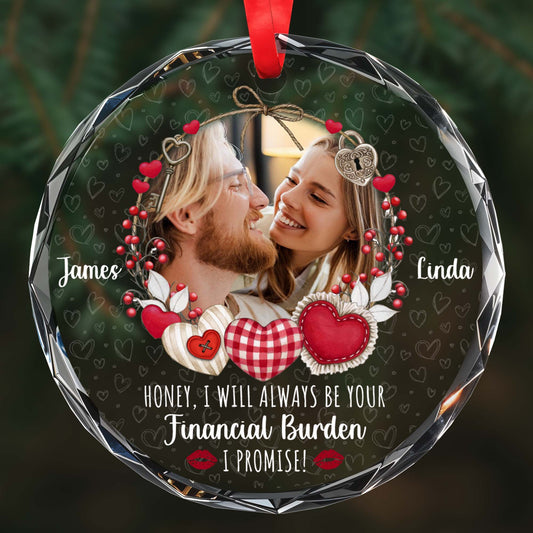 Hearts And Lips Financial Burden Promise Circle Glass