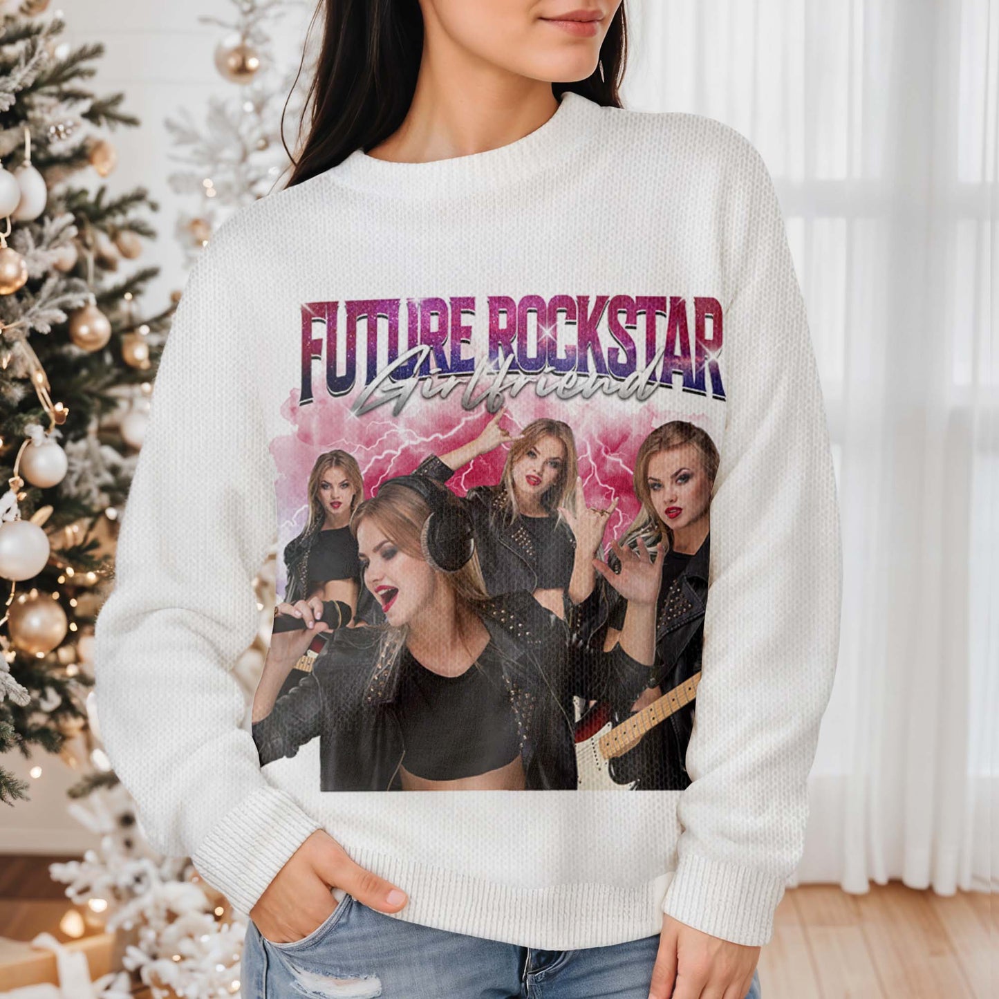 Future Rockstar Girlfriend With Musical Instruments