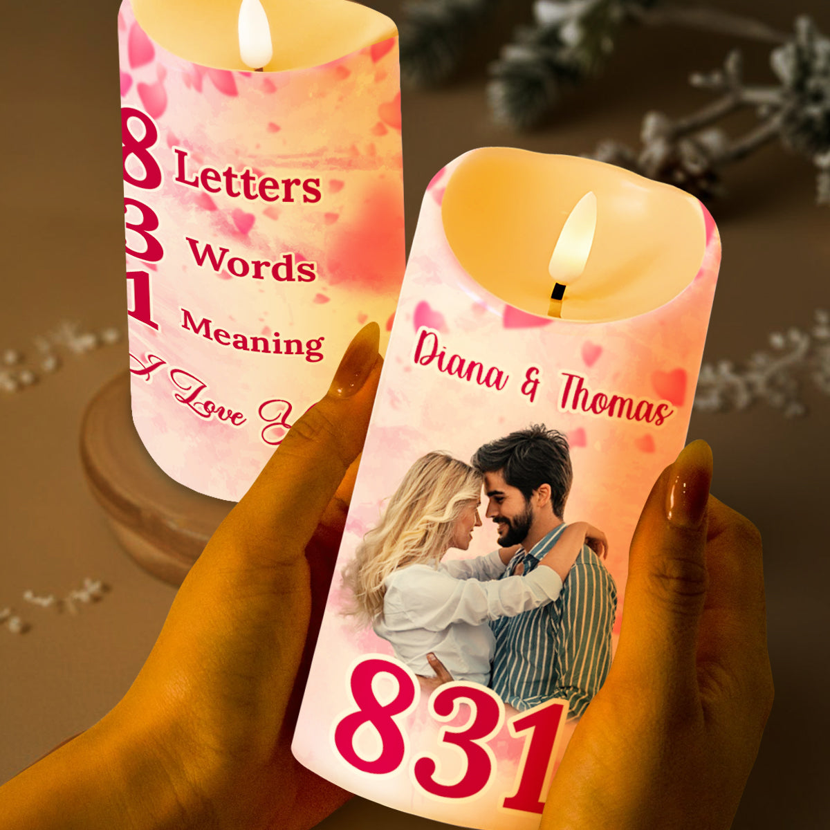 8 Letters 3 Words 1 Meaning I Love You With Couple Design