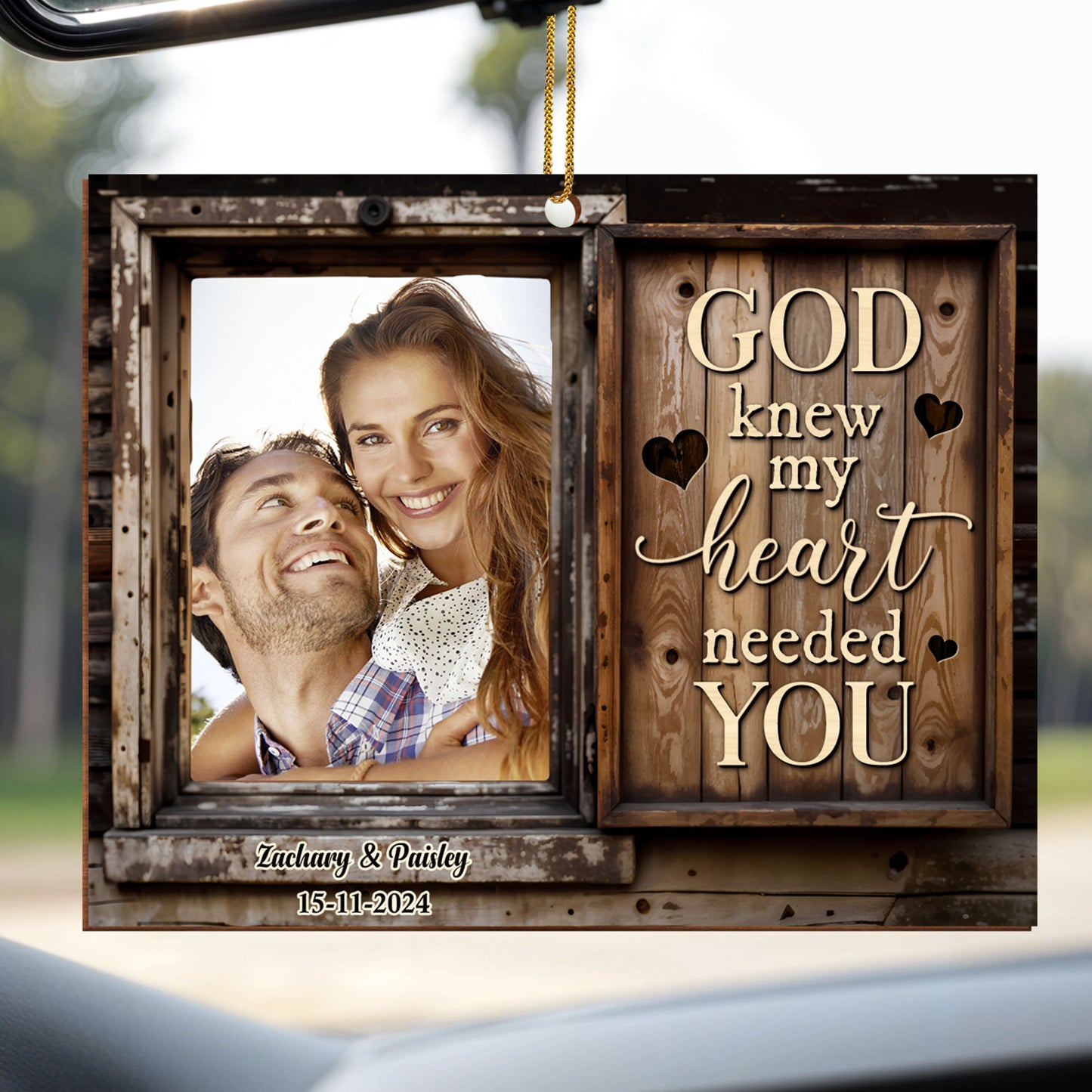 God Knew My Heart Needed You Personalized Ornament