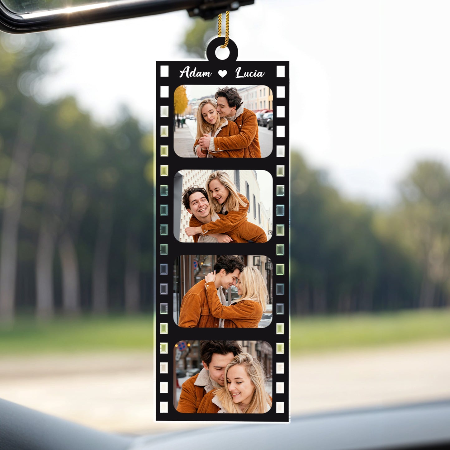 Capture Moments Together In Film Strip Design - Personalized Custom Acrylic Ornament, Christmas Gift - CPL113_ACO