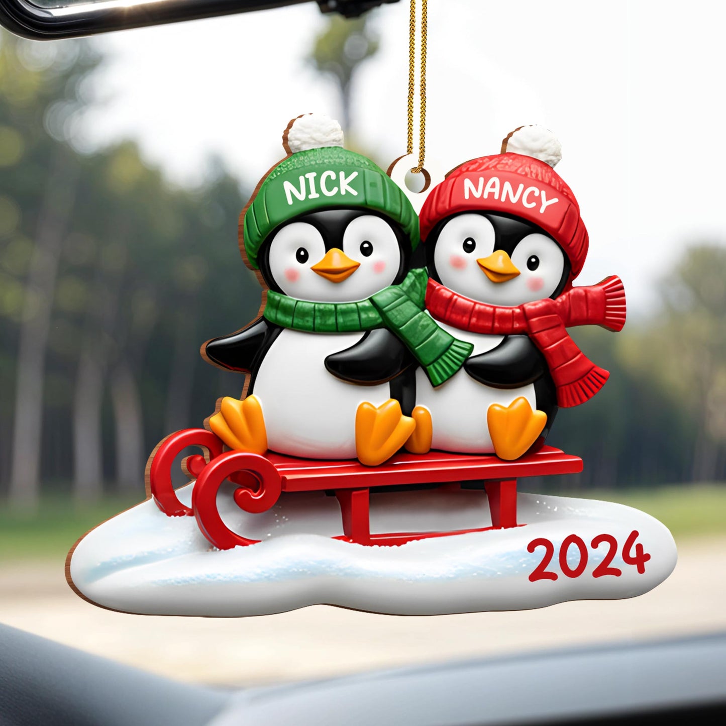 Joy To The World Penguins On A Sled
