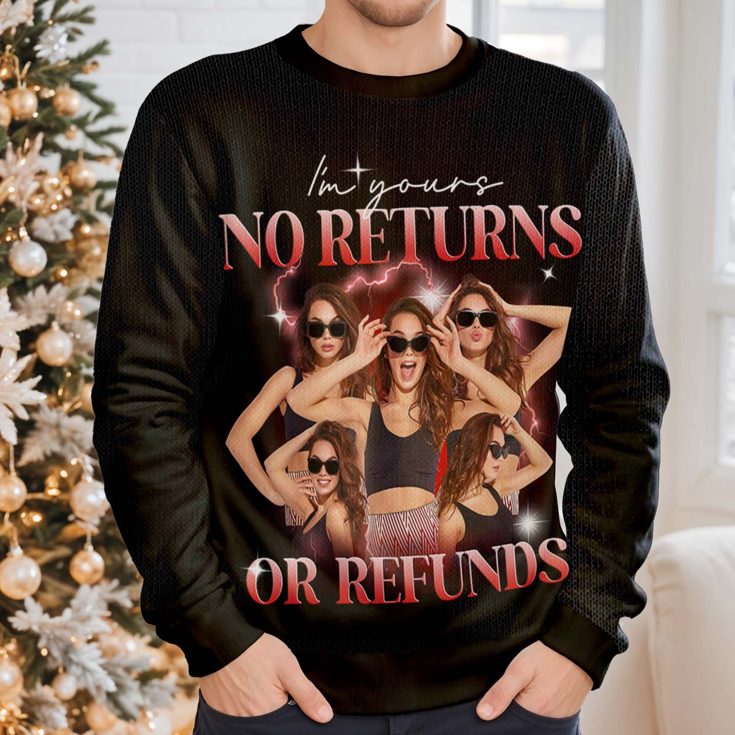 I'm Yours No Returns Or Refunds, Modern Neon Style