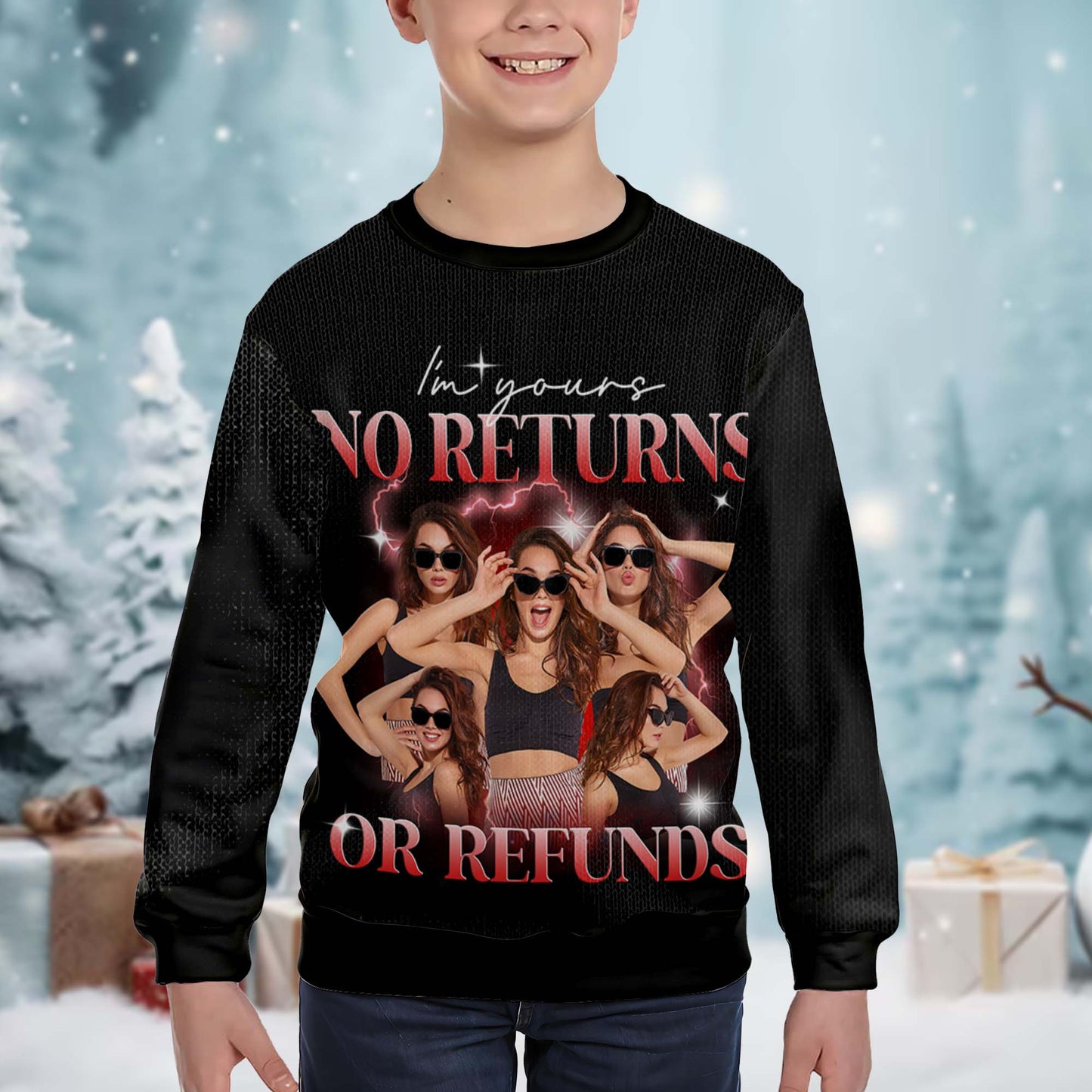 I'm Yours No Returns Or Refunds, Modern Neon Style