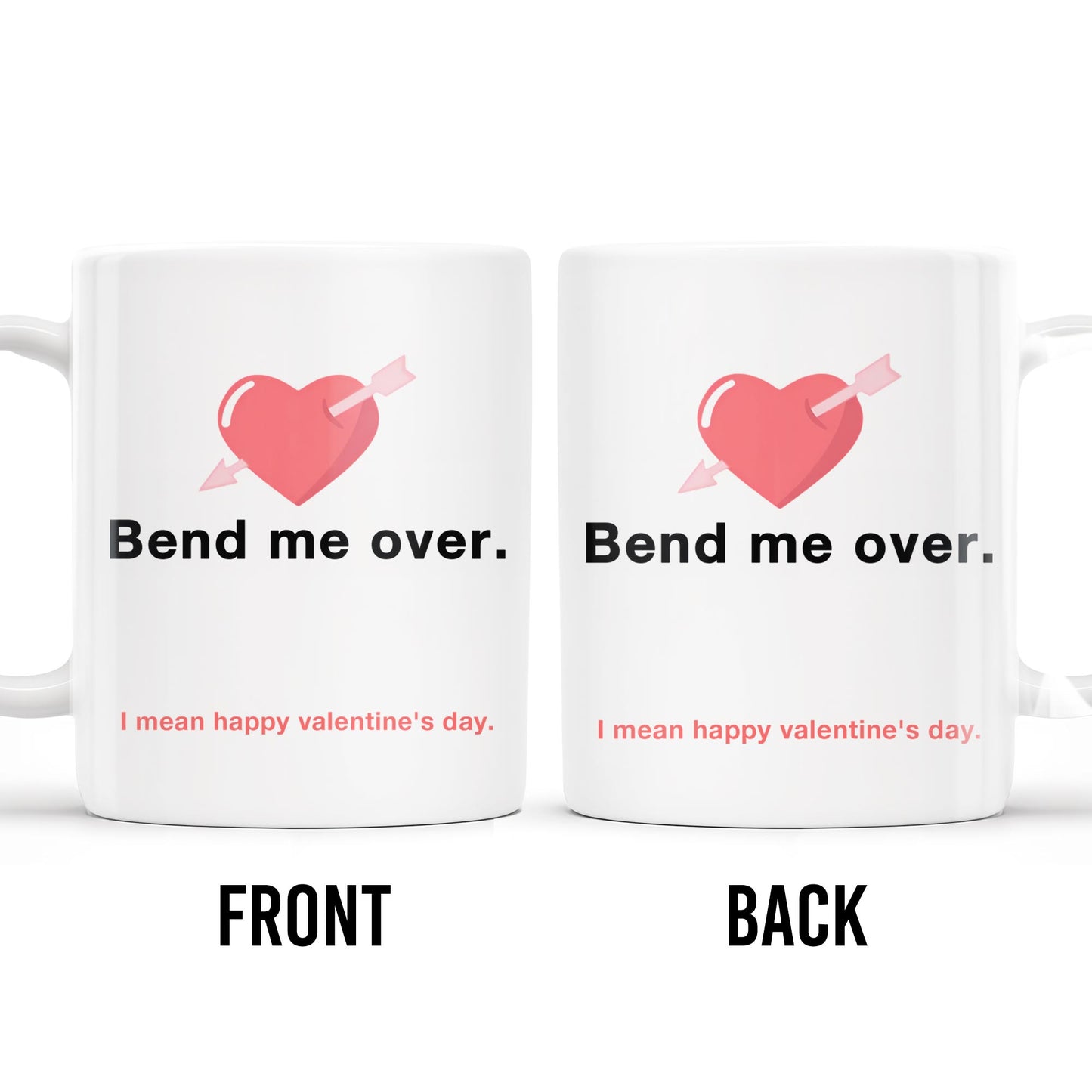 Happy Valentine's Day Heart And Arrow Design