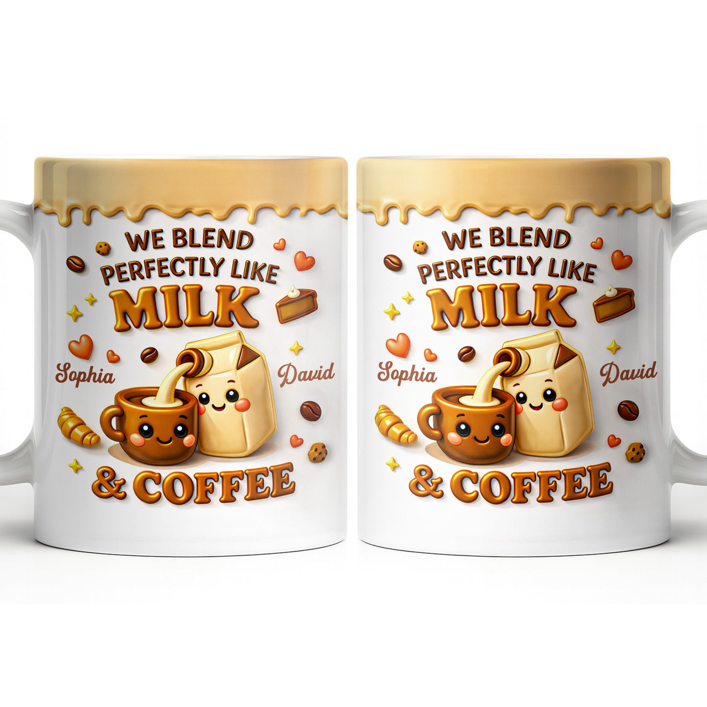 We Blend Perfectly Like Milk And Coffee