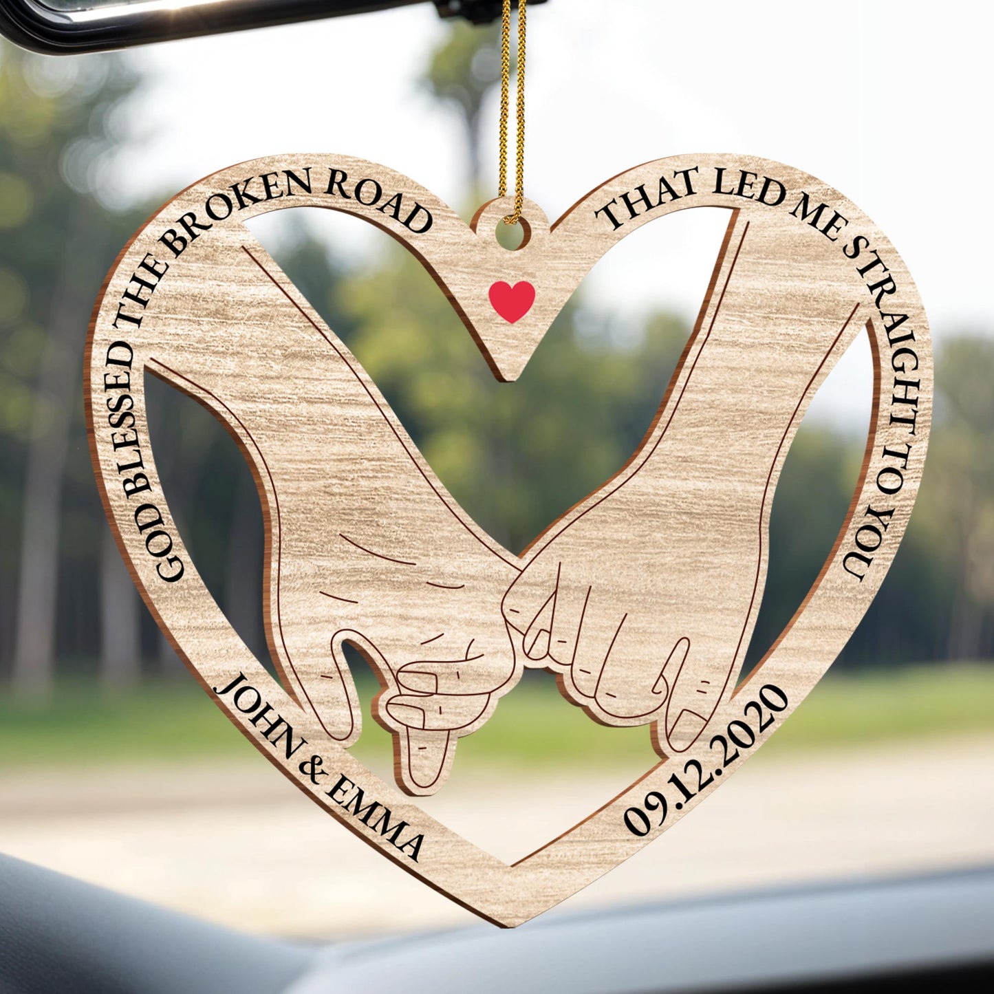 God Blessed The Broken Road That Led Me Straight To You Ornament