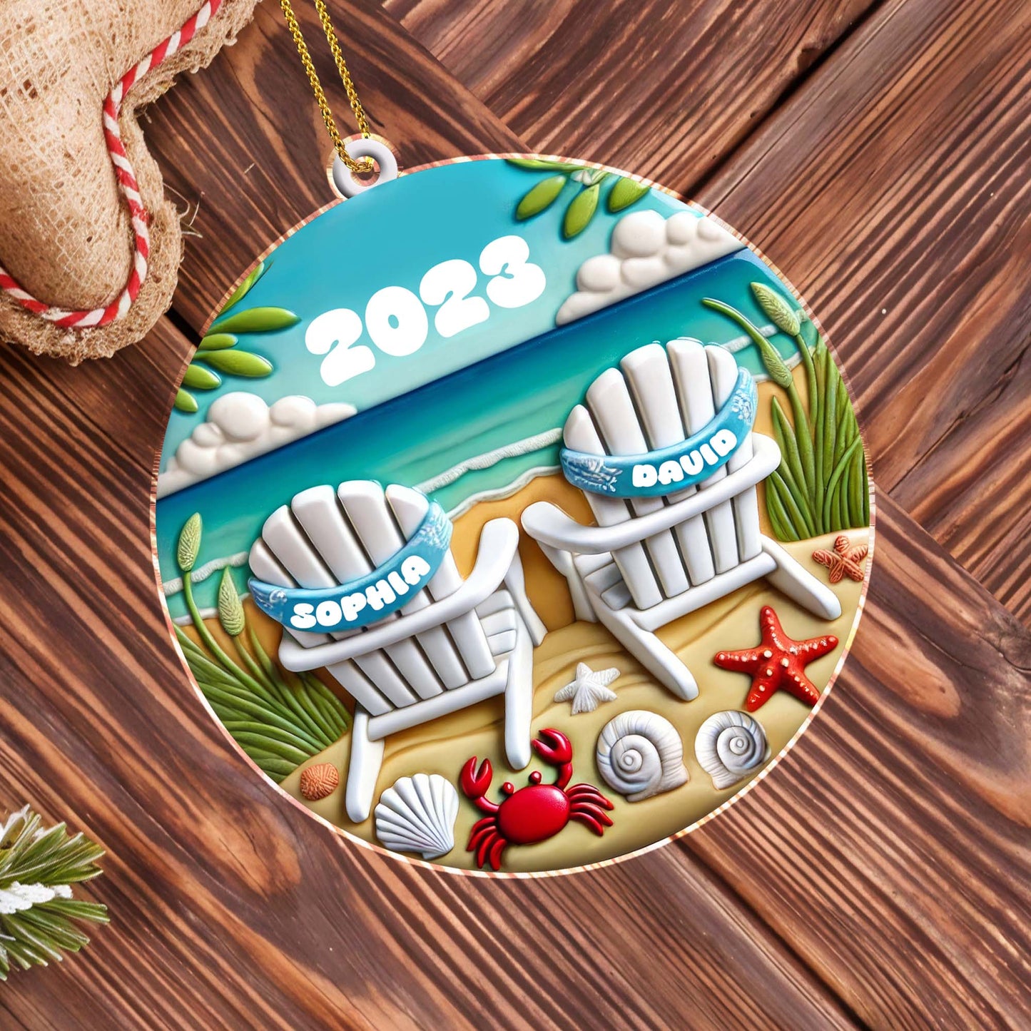 Relaxing Coastal Retreat With Beach Chairs And Starfish