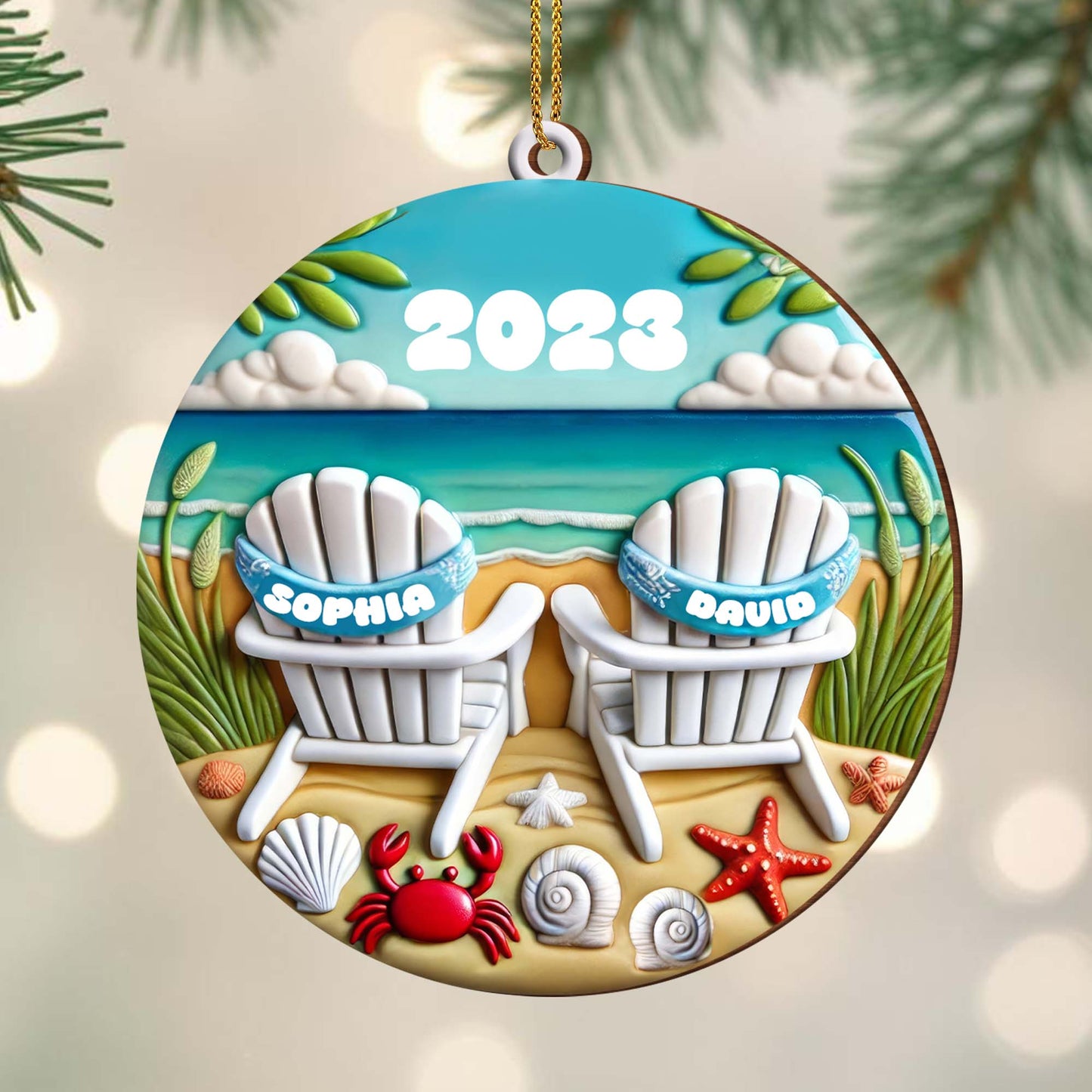 Relax And Unwind With Seaside Memories Beach Chairs Ornament