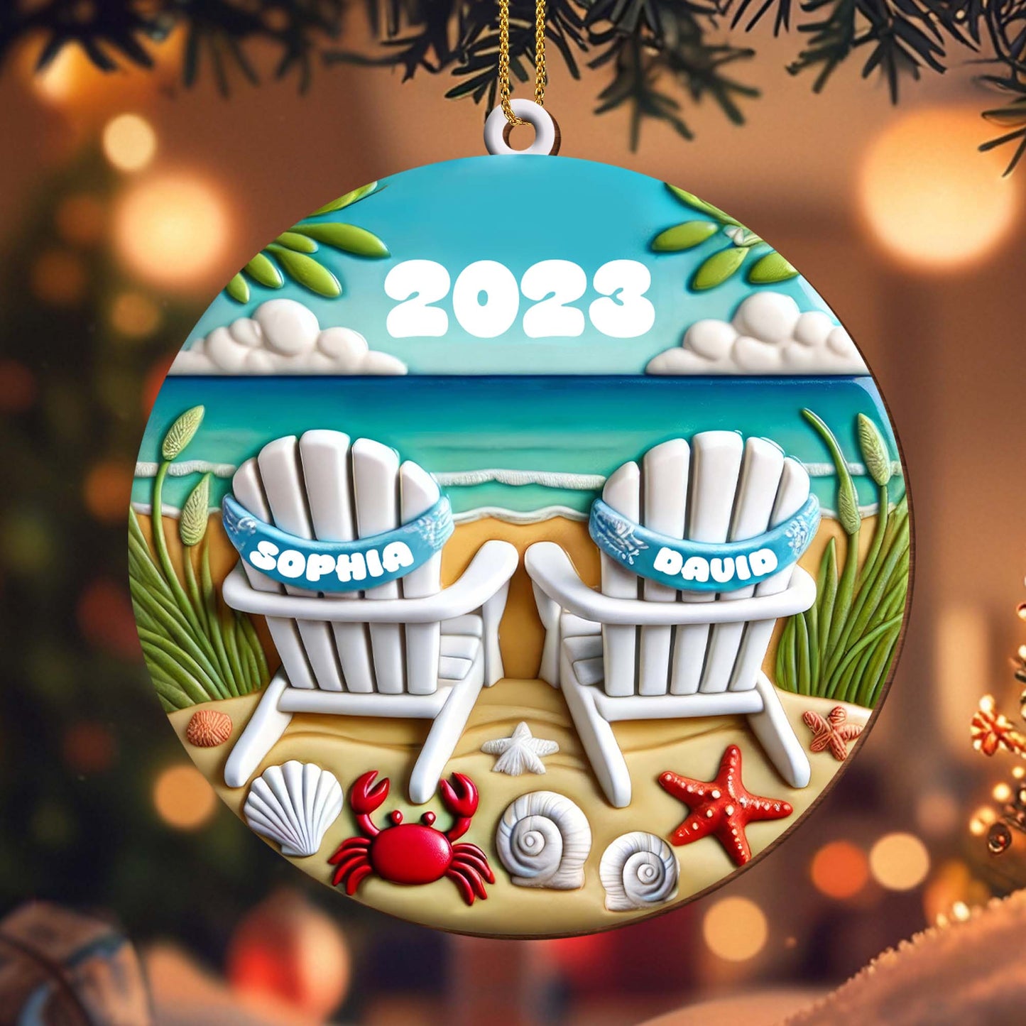 Relax And Unwind With Seaside Memories Beach Chairs Ornament