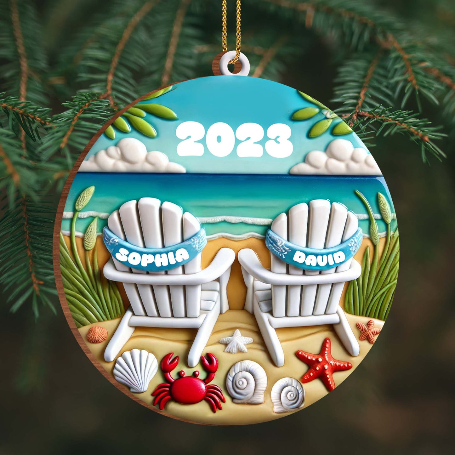 Relax And Unwind With Seaside Memories Beach Chairs Ornament