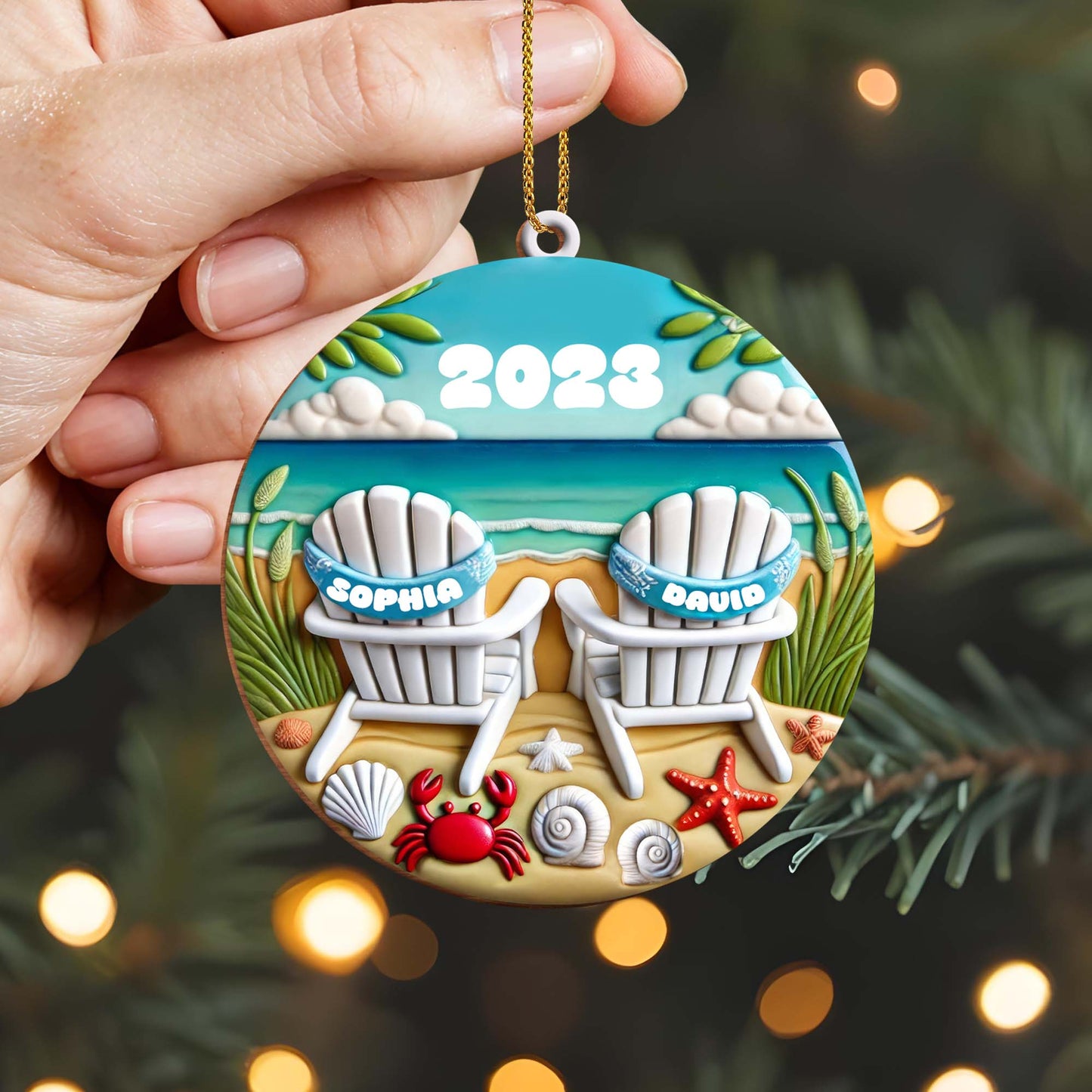 Relax And Unwind With Seaside Memories Beach Chairs Ornament